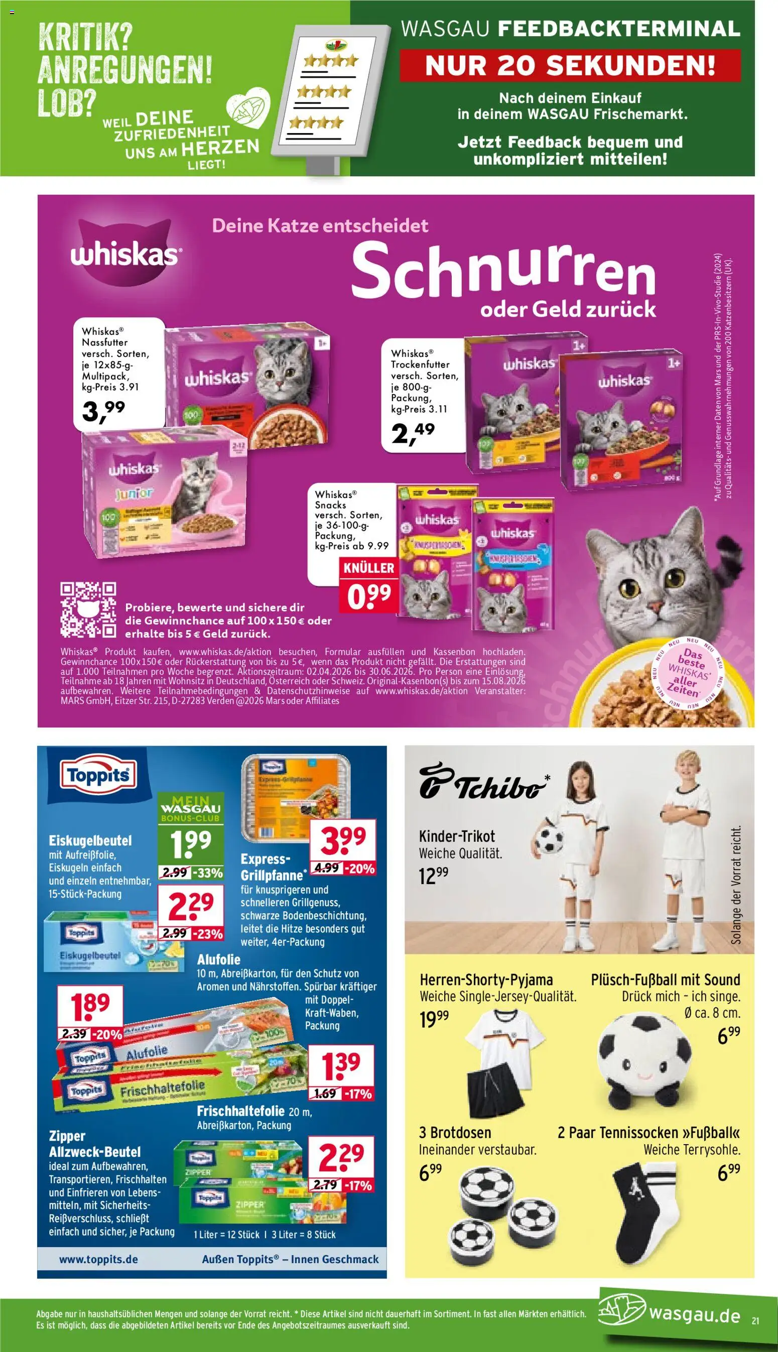 Wasgau Prospekt 	 - Seite 21 - gültig ab 20.04.2026