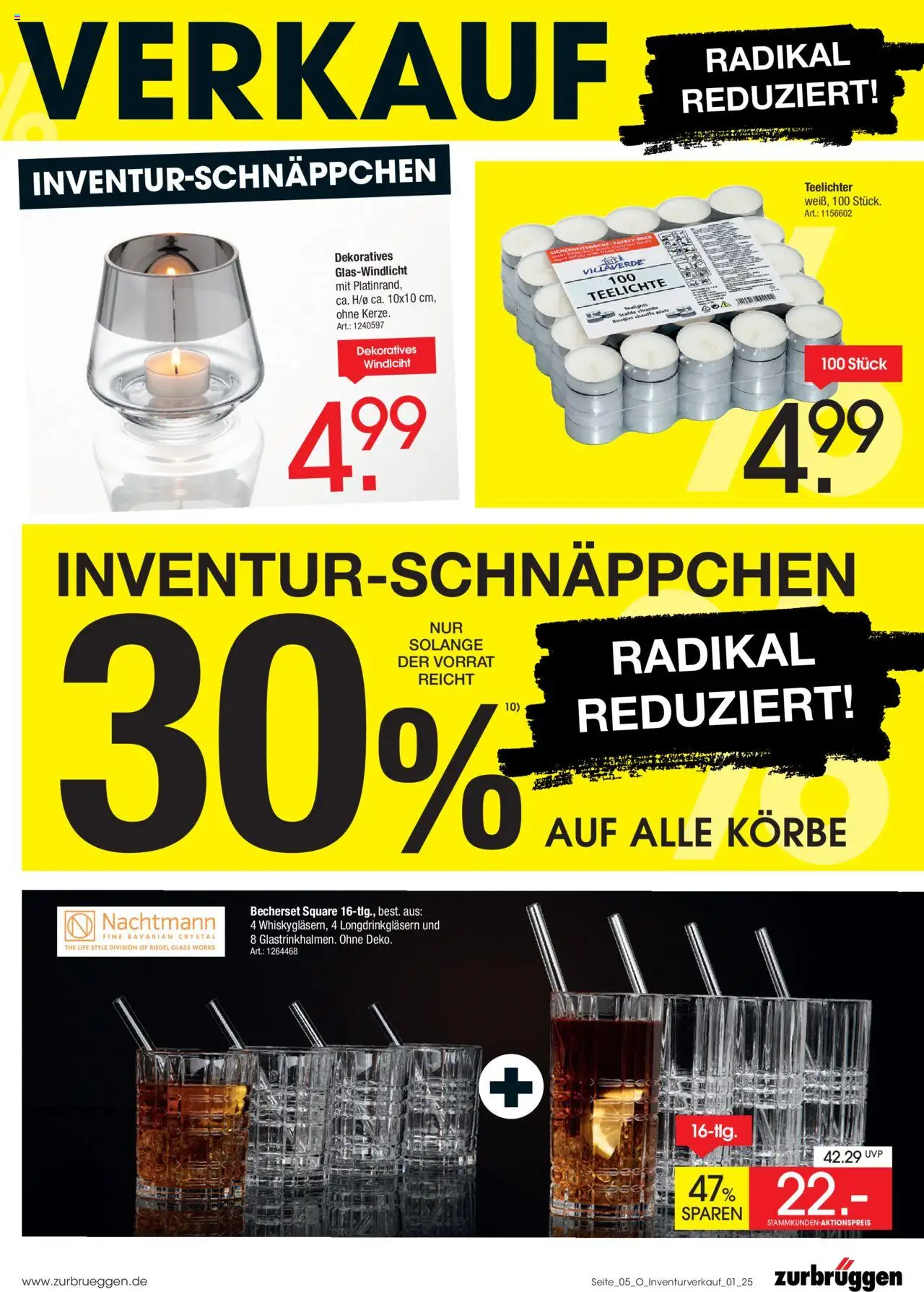 Zurbrüggen Inventurverkauf - Seite 5 - gültig ab 03.07.2025