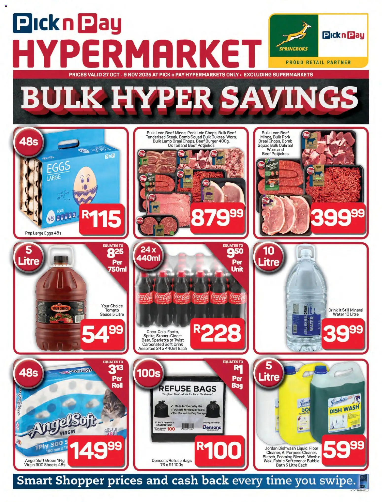 Pick n Pay Specials - page 1- valid from 27/10/2025