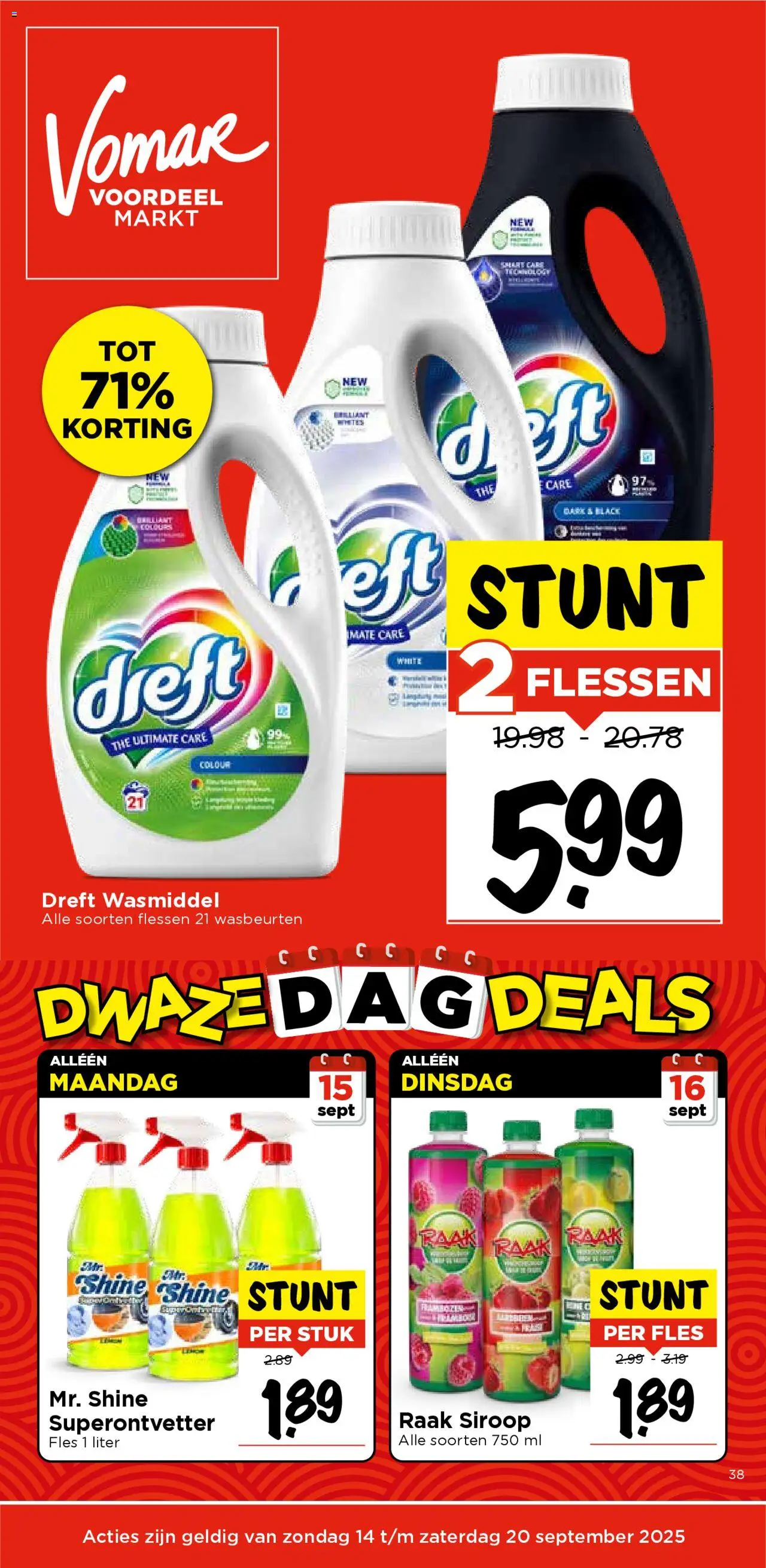 Vomar - Folder - pagina 1- geldig vanaf 14-09-2025
