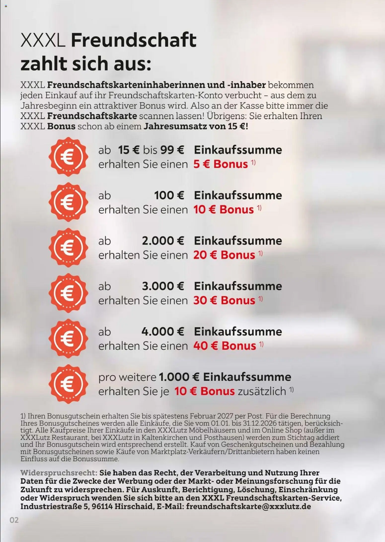 XXXL Lutz  Freundschaftskartenjournal - Seite 2 - gültig ab 01.02.2026