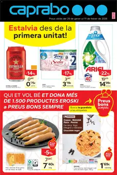 Vista previa del folleto Caprabo - Estalvia des de la primera unitat válido desde 29/01/2026