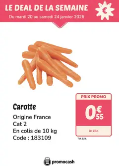 Aperçu Promocash Opportunités Marée valable à partir du 20/01/2026