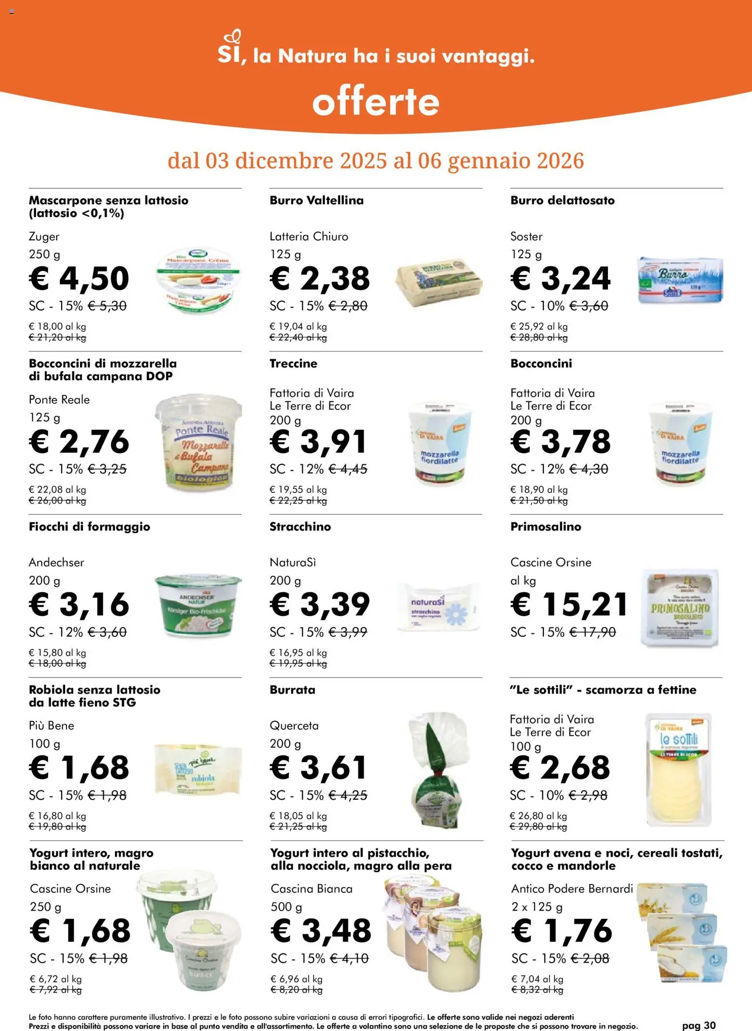 Volantino Natura Sì	 - pagina 30 - valido dal 03/12/2025
