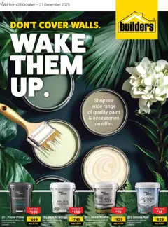 Preview Builders - Don't Cover Walls. Wake Them Up valid from 28/10/2025