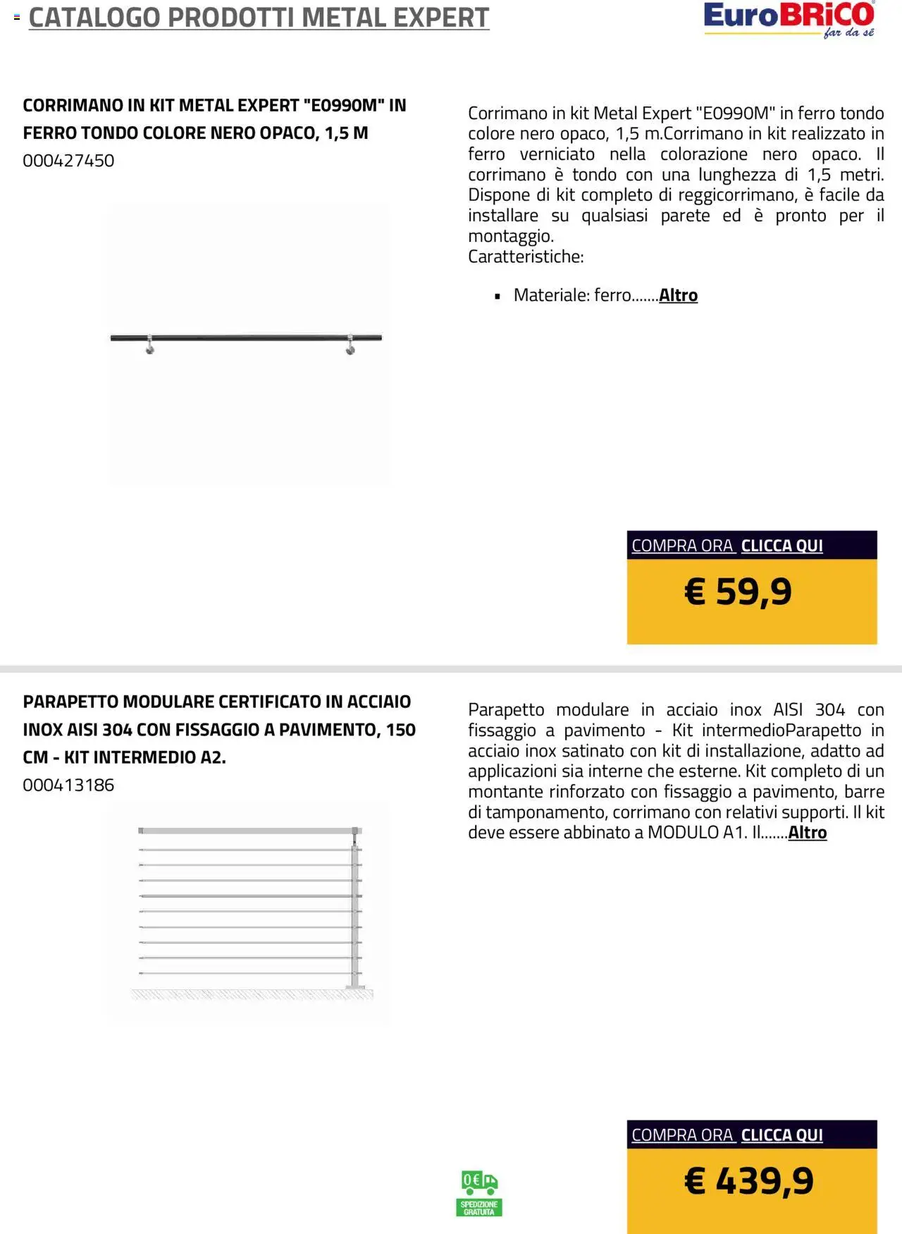Eurobrico Prodotti Metal Expert catalogo - pagina 5 - valido dal 23/07/2025