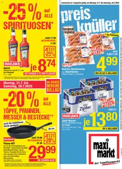 Vorschau Maximarkt Flugblatt gültig ab 21.07.2025