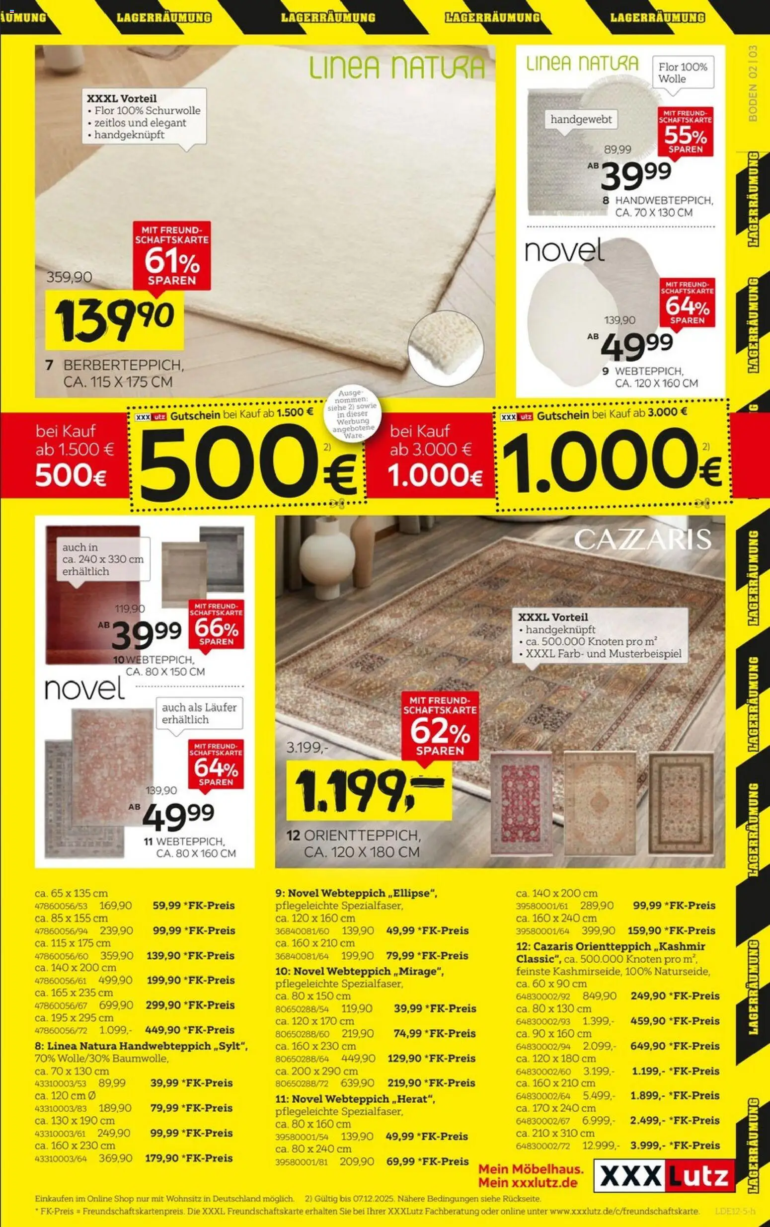 XXXL Lutz - Größte Lagerräumungsverkauf - Seite 3 - gültig ab 23.11.2025