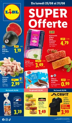 Anteprima Volantino Lidl	 valida dal 25/08/2025