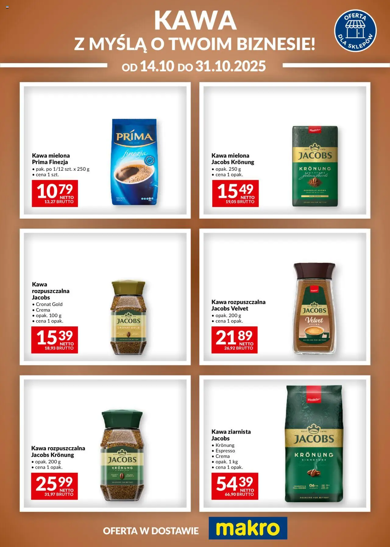 Makro Gazetka - Kawa - strona 1- ważny od 14.10.2025