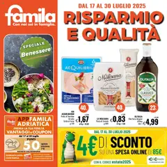 Anteprima Volantino Famila	 valida dal 17/07/2025