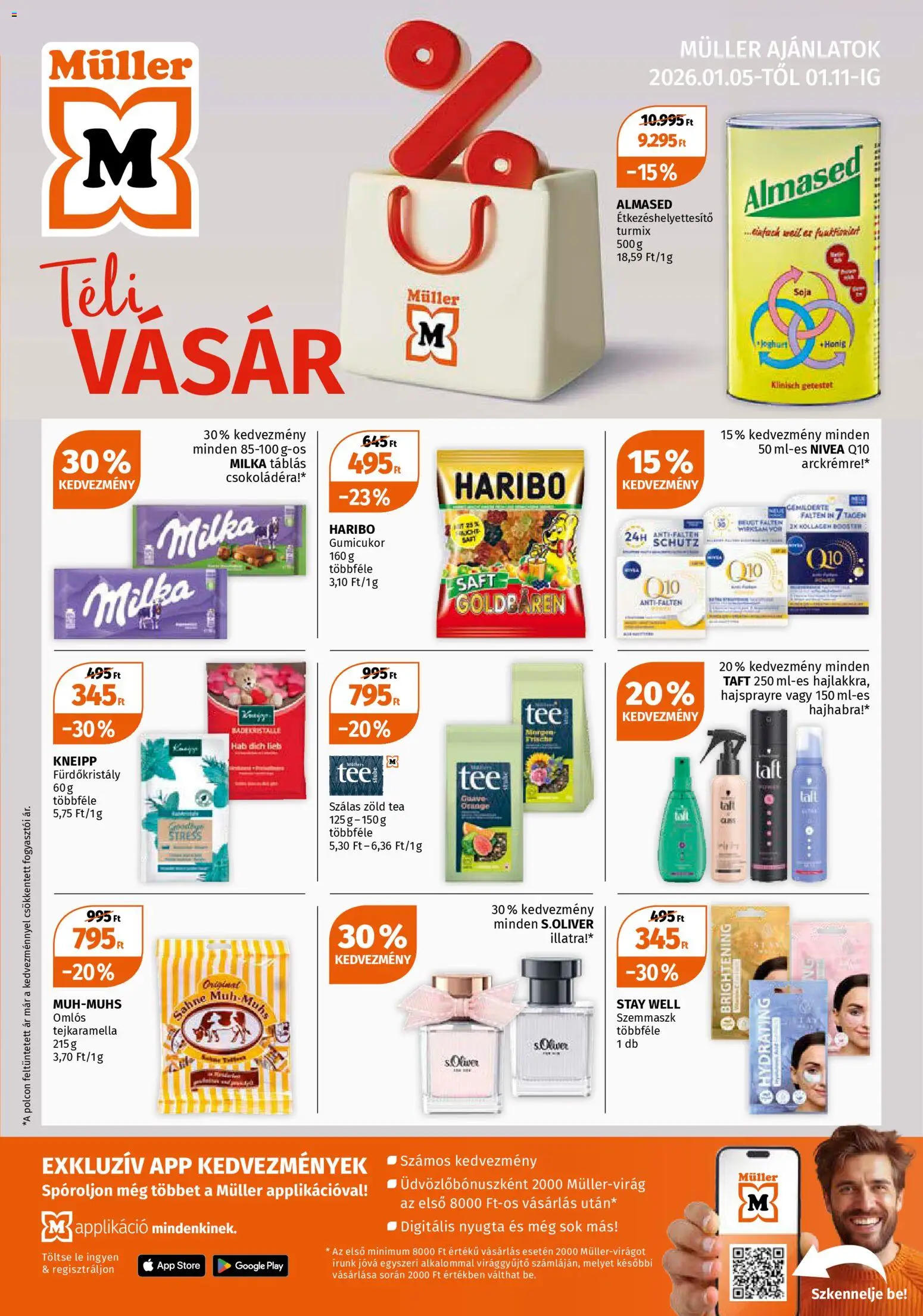 Müller Akciós újság - 1oldal - érvényes 2026.01.05.-tól
