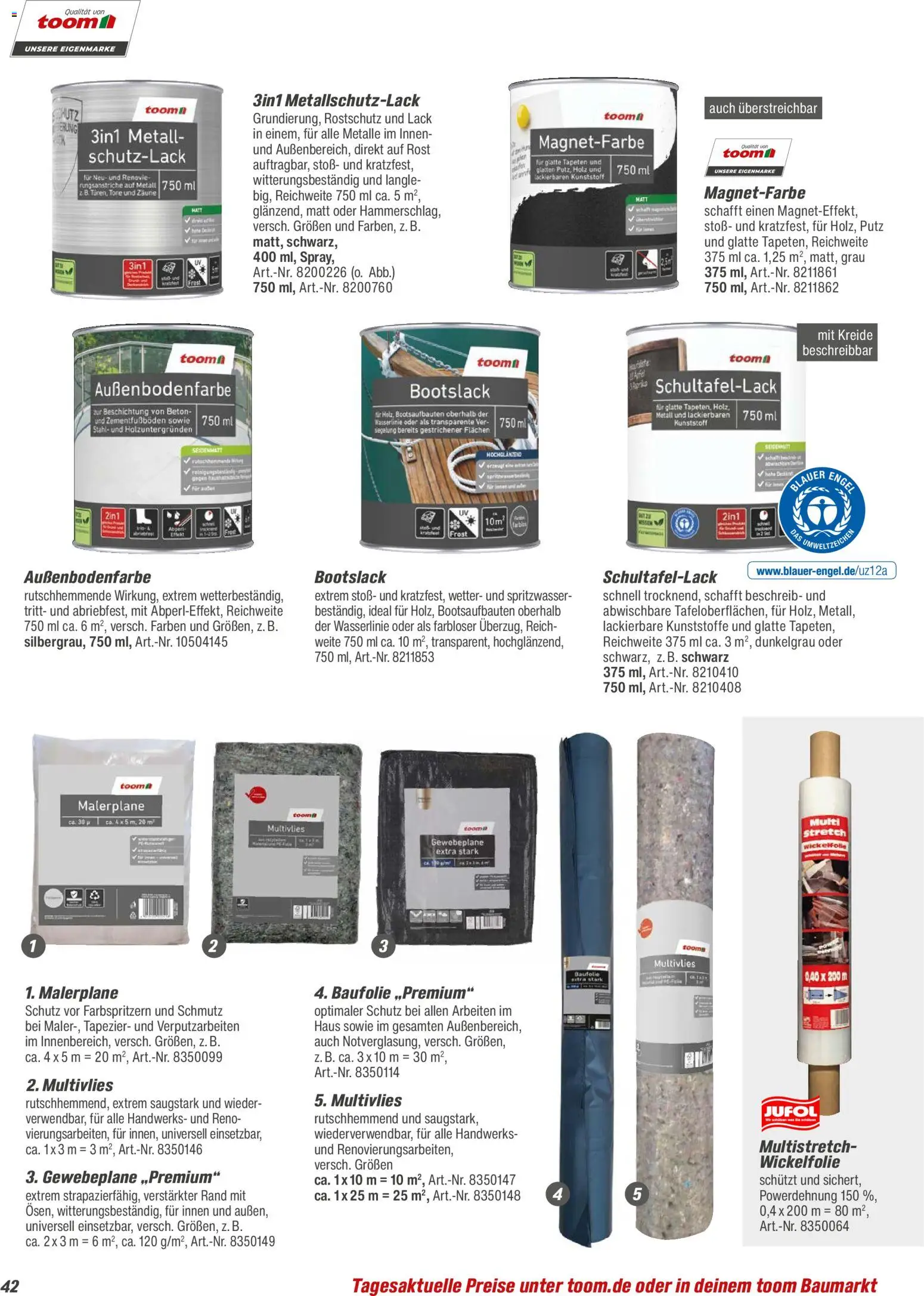 Toom Baumarkt  Wohnen & Haushalt 2026 - Seite 42 - gültig ab 01.01.2026