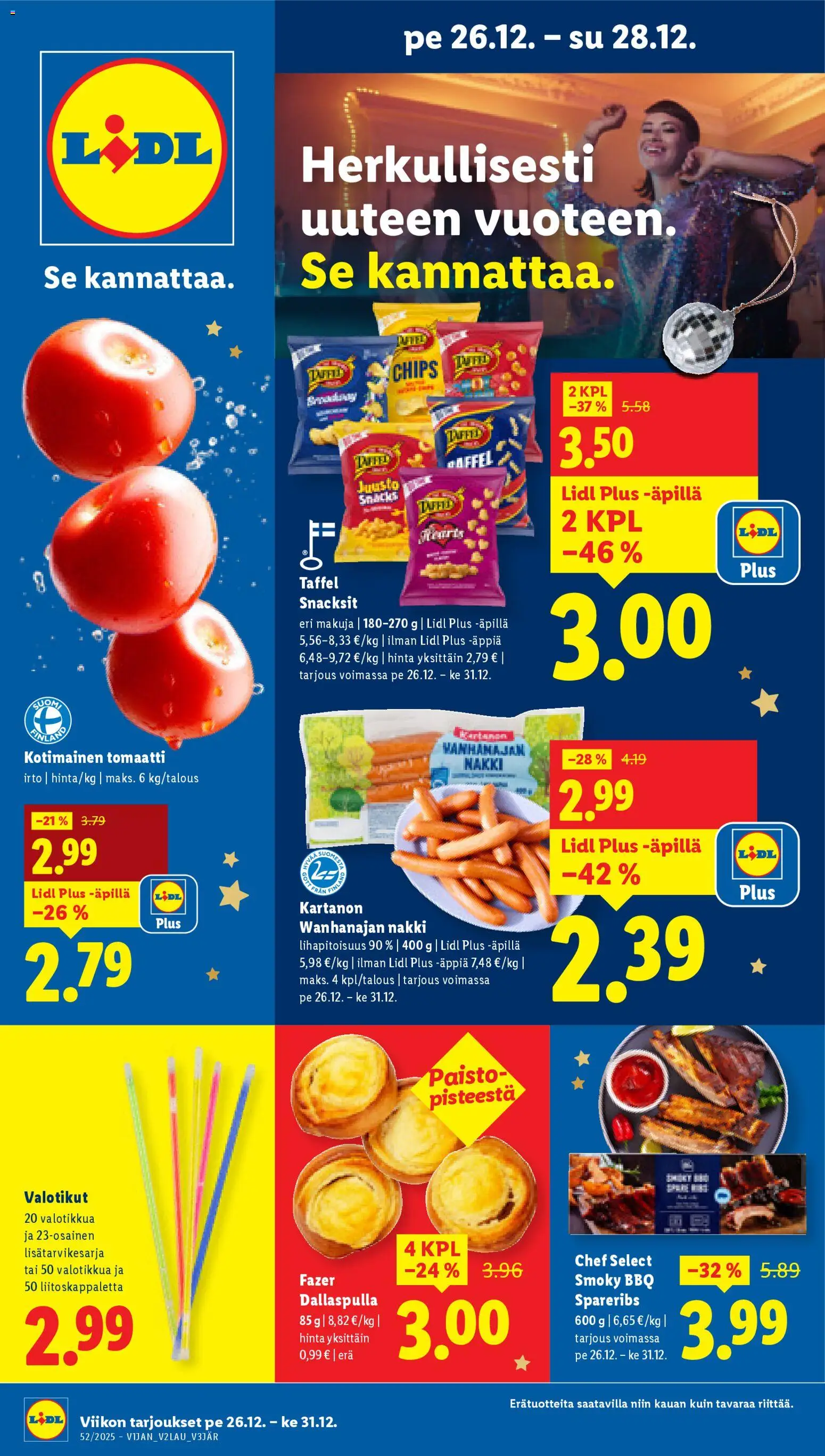 Lidl tarjoukset - sivu 1- voimassa alkaen 26/12/2025