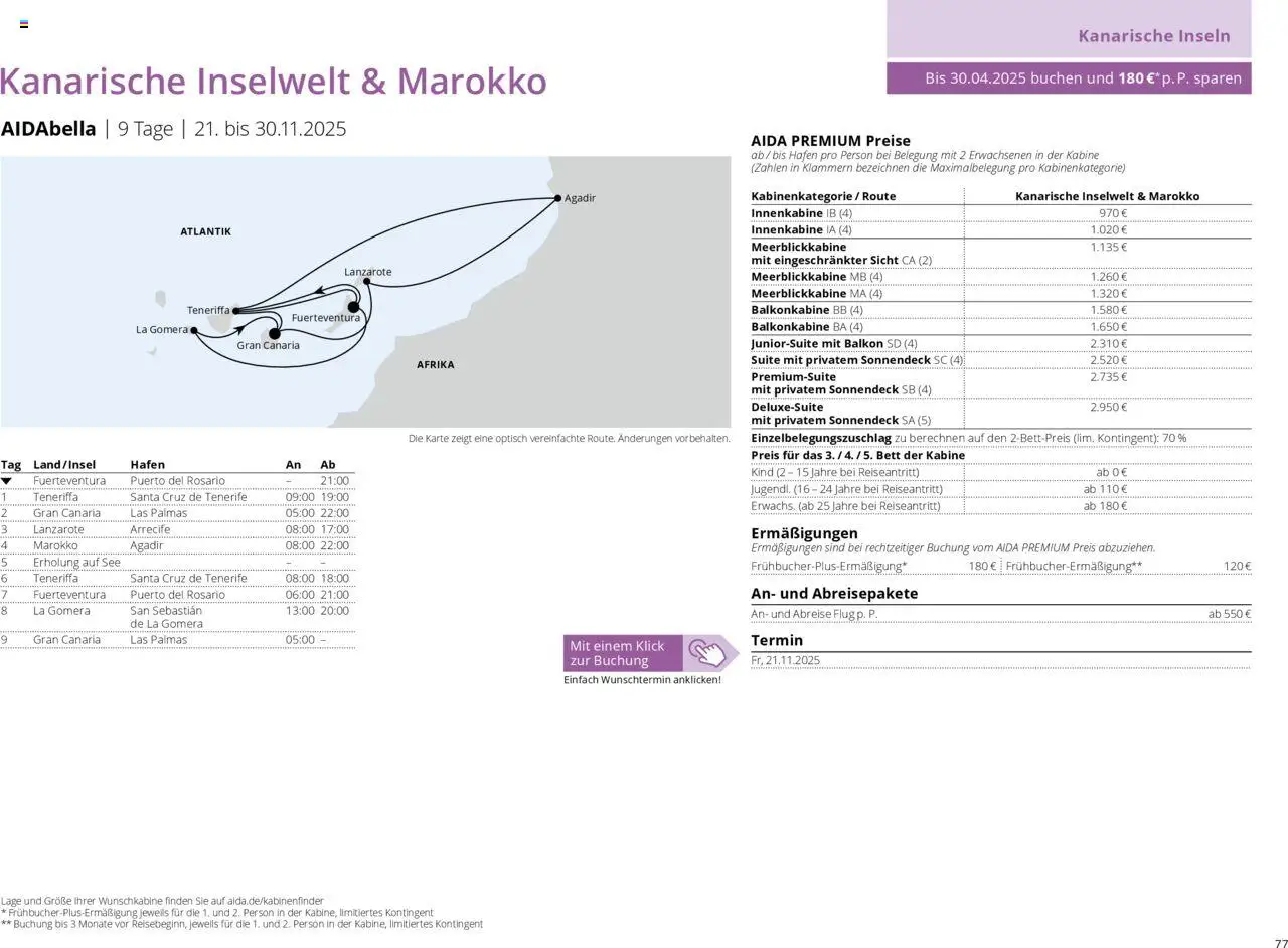 Aida Prospekt Winter 2025/26 - Seite 77 - gültig ab 01.10.2025