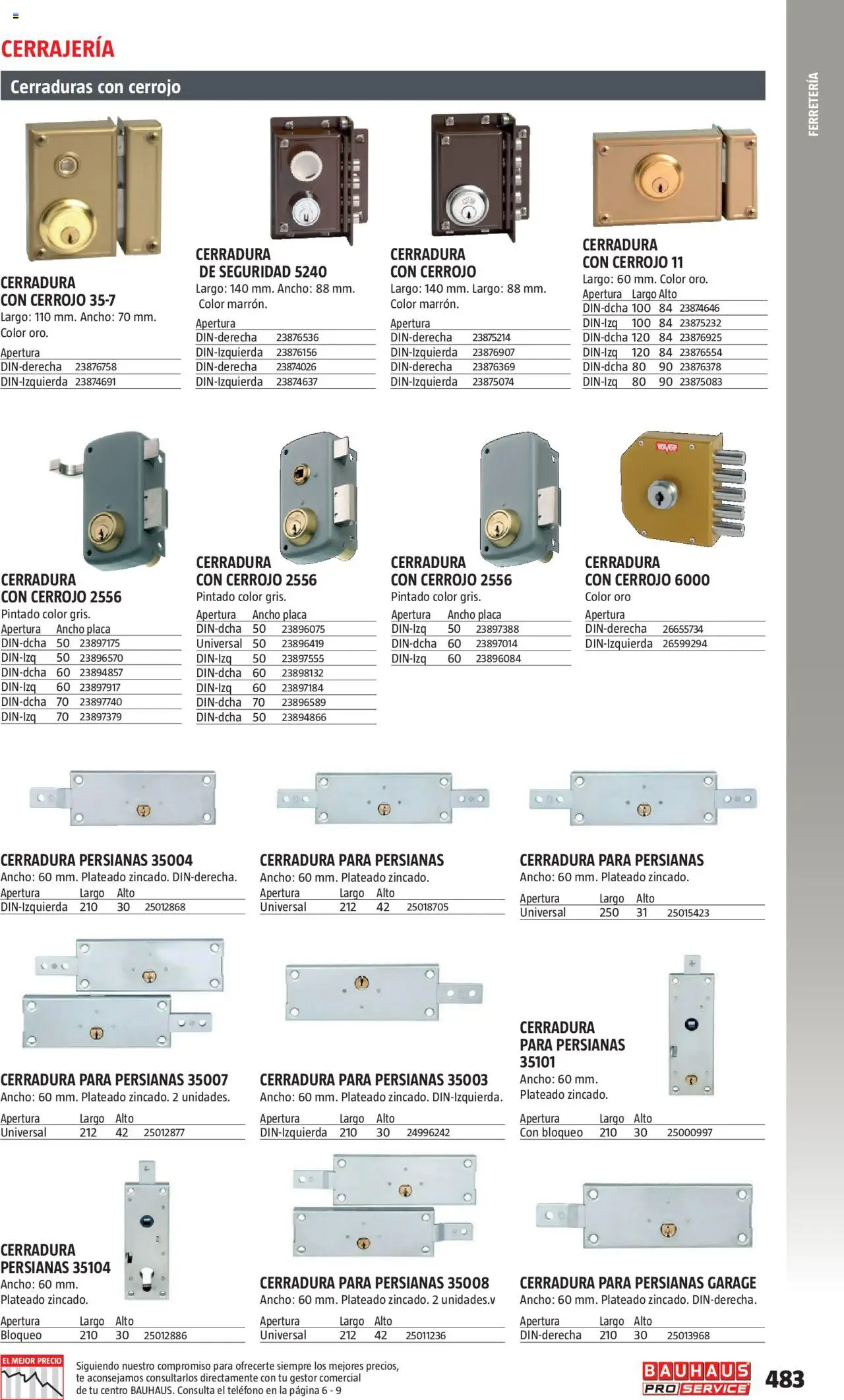 Bauhaus - ProService  - Página de 483 - Válido desde 24/02/2025