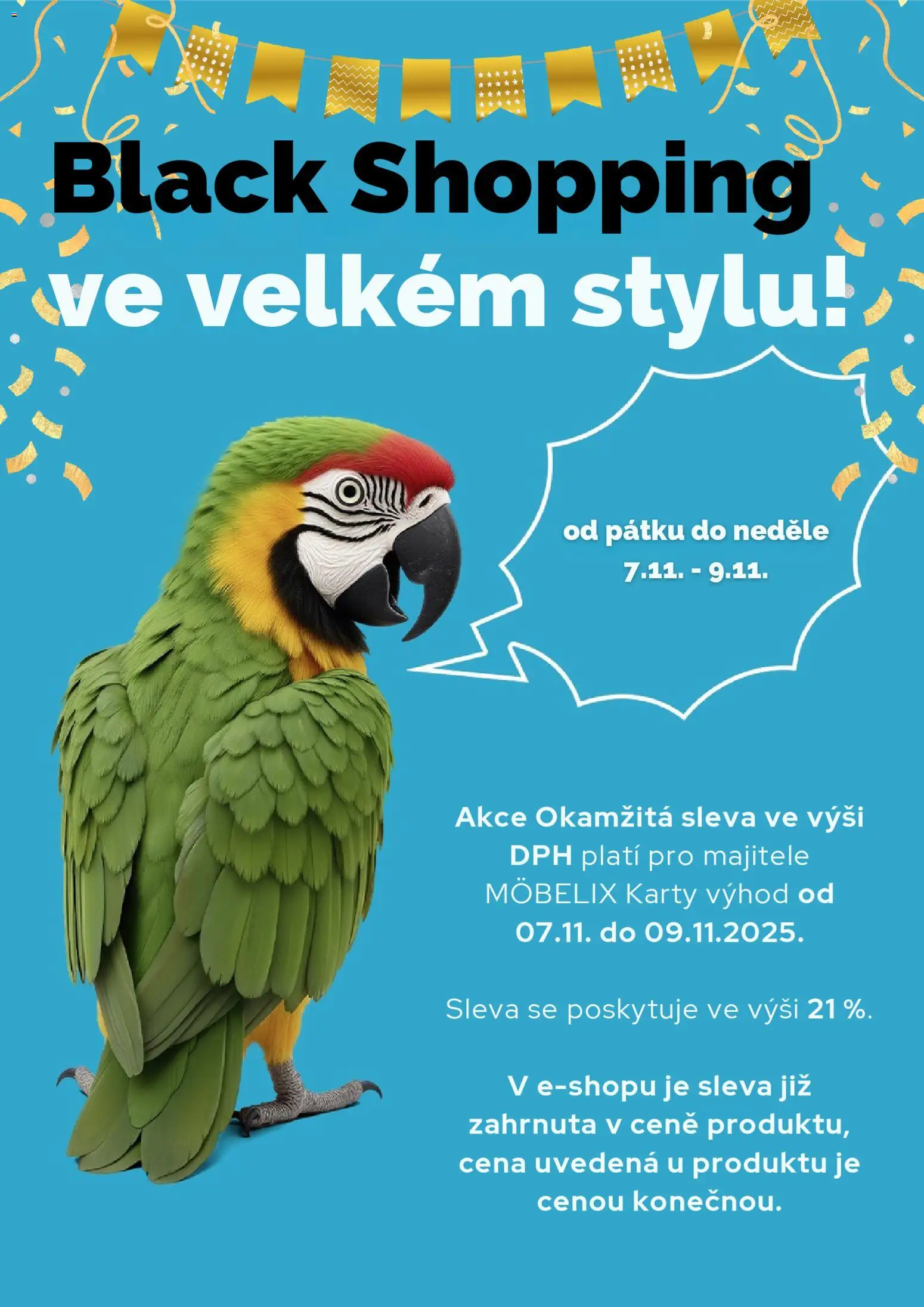 Möbelix Black Friday avízo - strana 1- platný od 07.11.2025