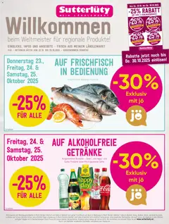 Vorschau Sutterlüty Flugblatt gültig ab 22.10.2025