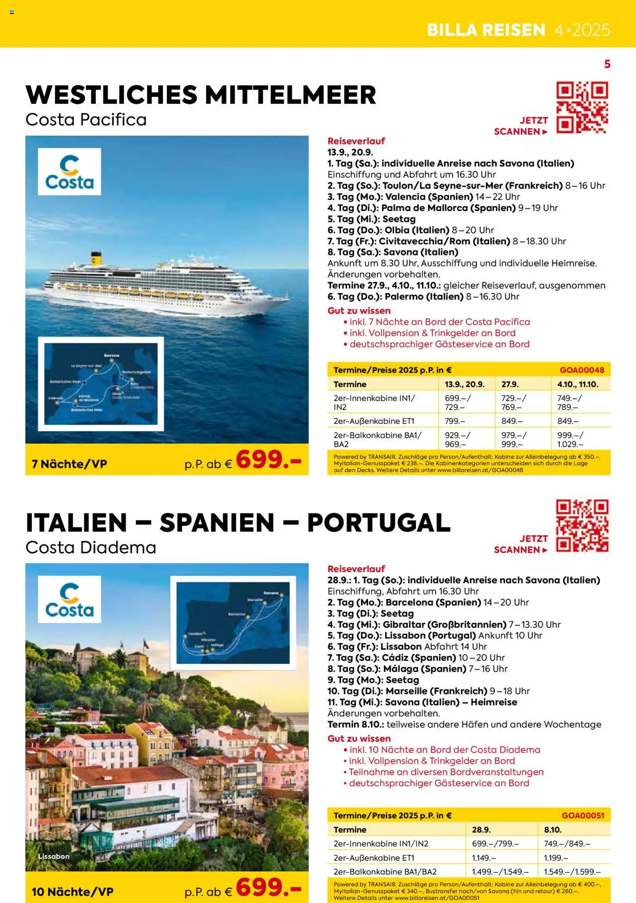 Billa Kreuzfahrt Highlights 2025 - page 5- valid from 03.06.2025