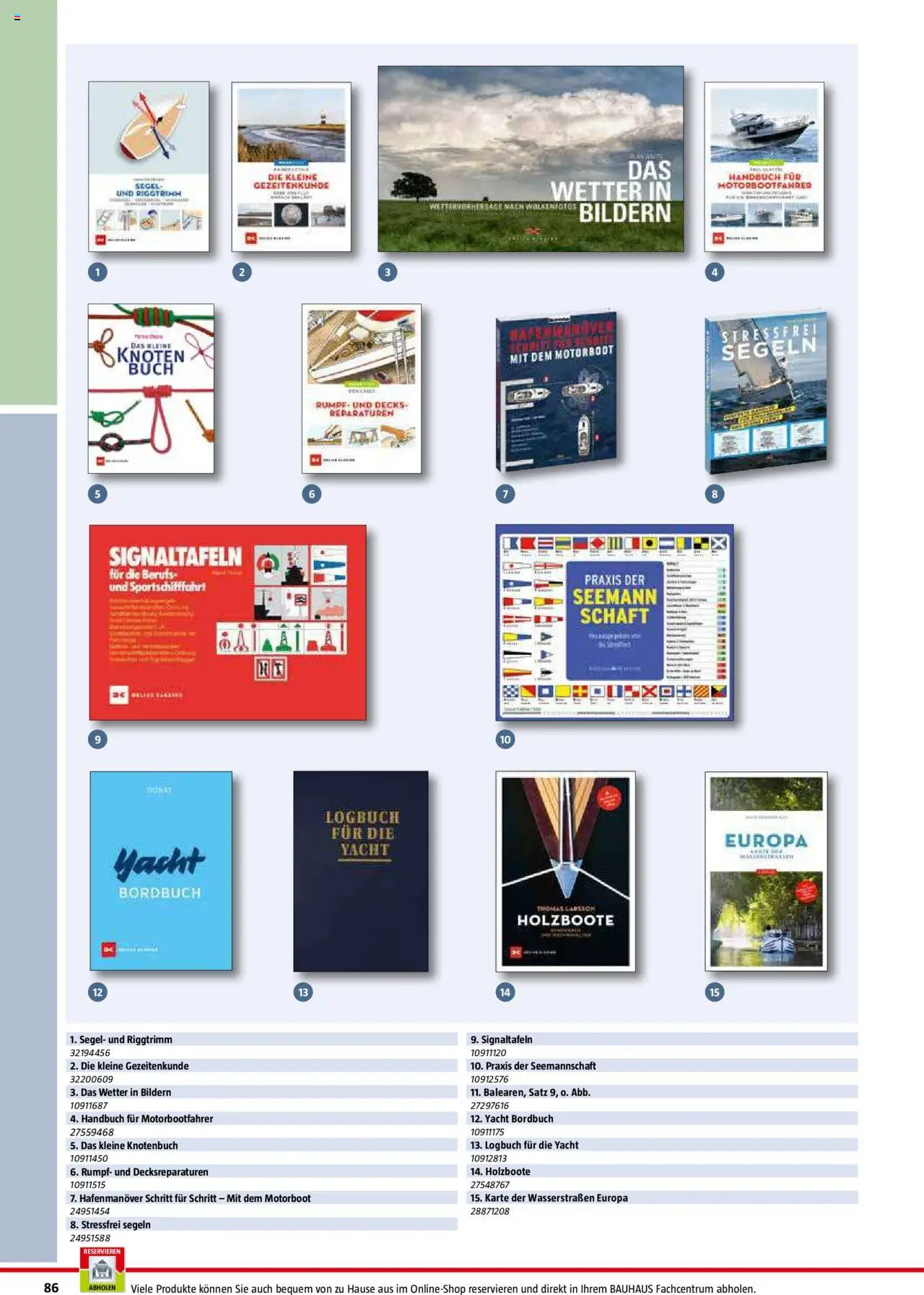 Bauhaus Nautic Katalog / Der Wassersport-Ausrüster 2025 - Seite 86 - gültig ab 20.01.2025