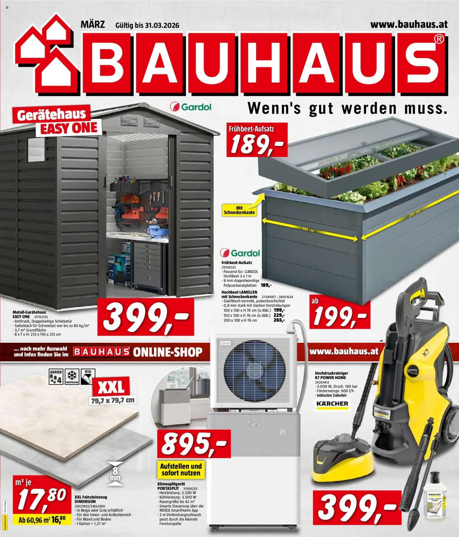 Bauhaus Prospekt aktuell - Seite 1- gültig ab 09.03.2026
