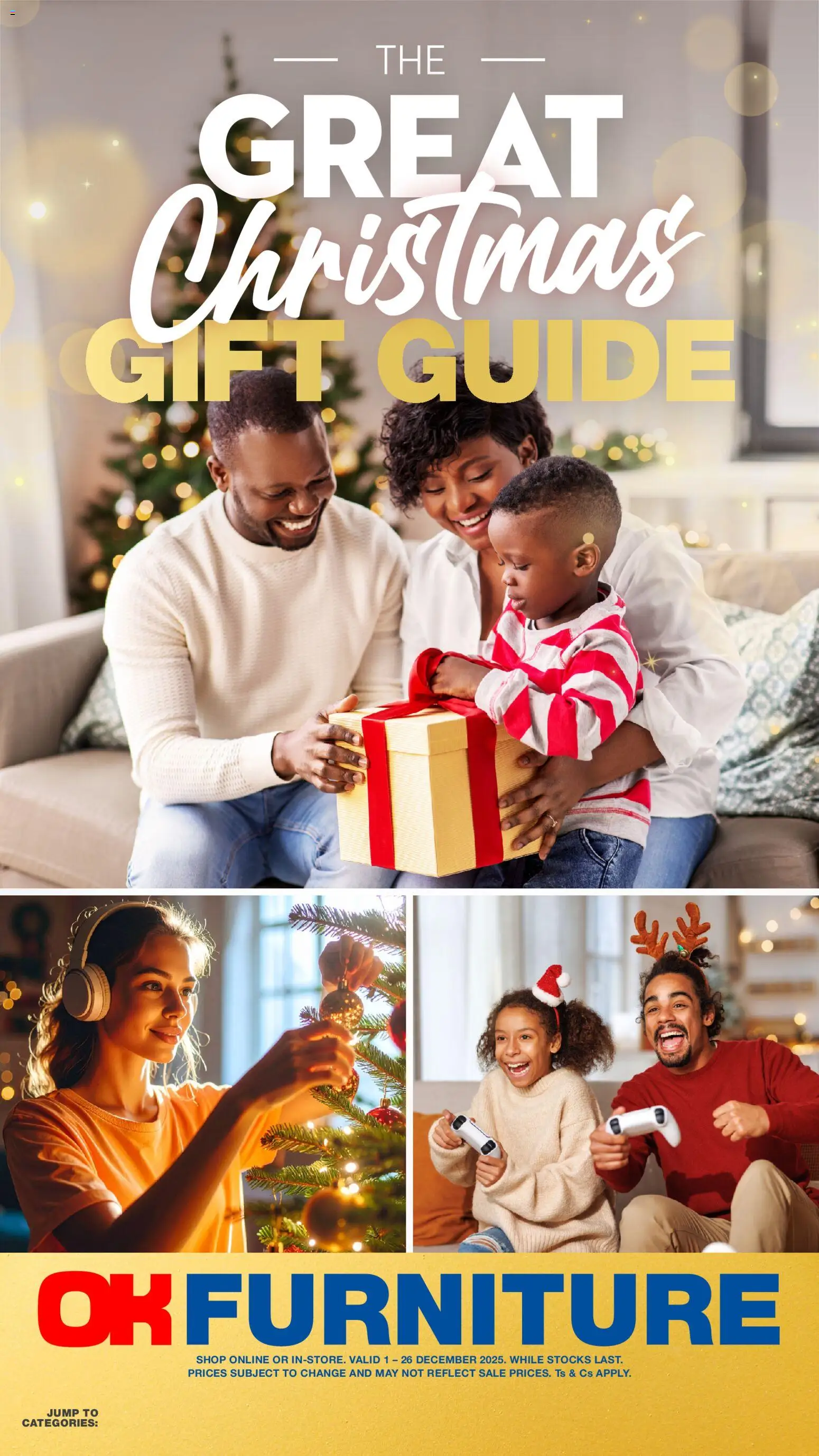 OK Furniture - The Great Christmas Gift Guide - page 1- valid from 01/12/2025