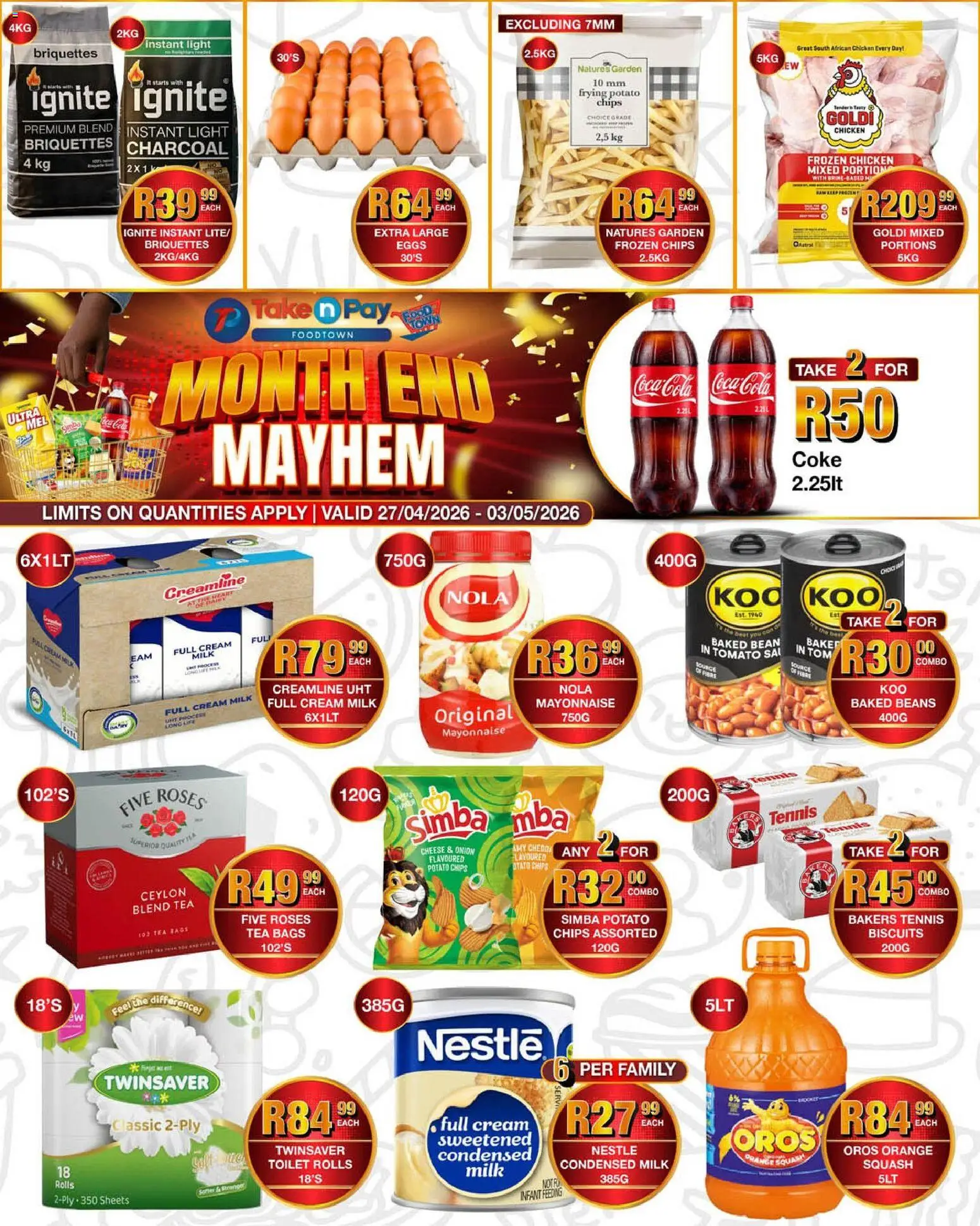 Take n Pay Specials - page 1- valid from 27/04/2026