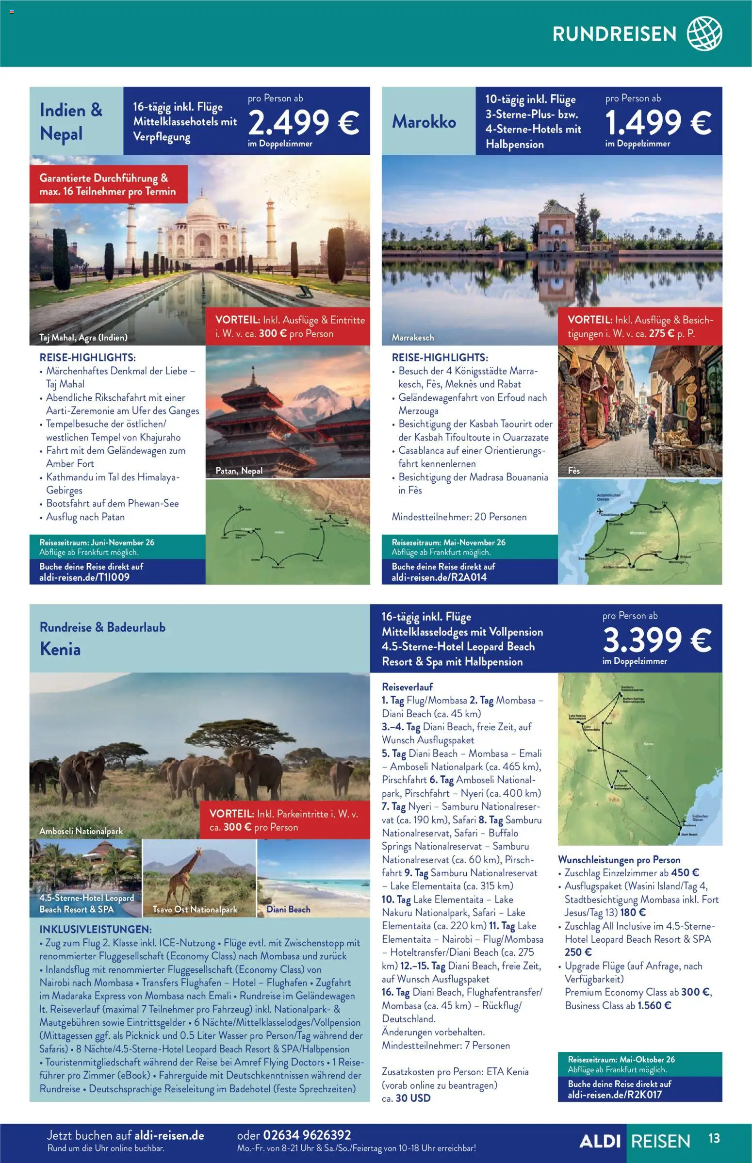 Aldi Reisen Prospekt 	 - Seite 13 - gültig ab 01.03.2026
