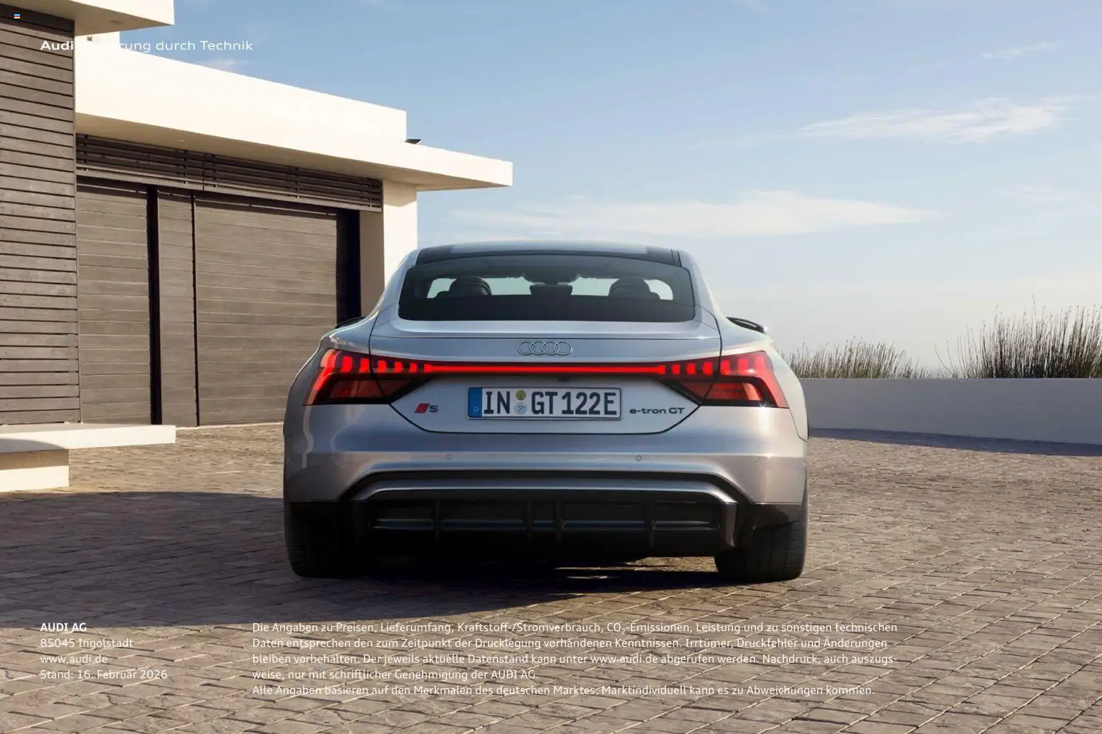 Audi e-tron GT - Seite 118 - gültig ab 28.10.2025