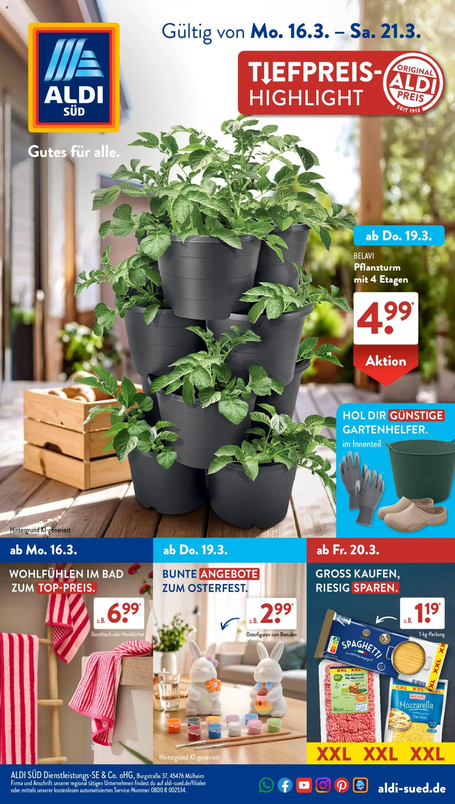 Aldi Süd Prospekt 	 - Seite 1 - gültig ab 16.03.2026