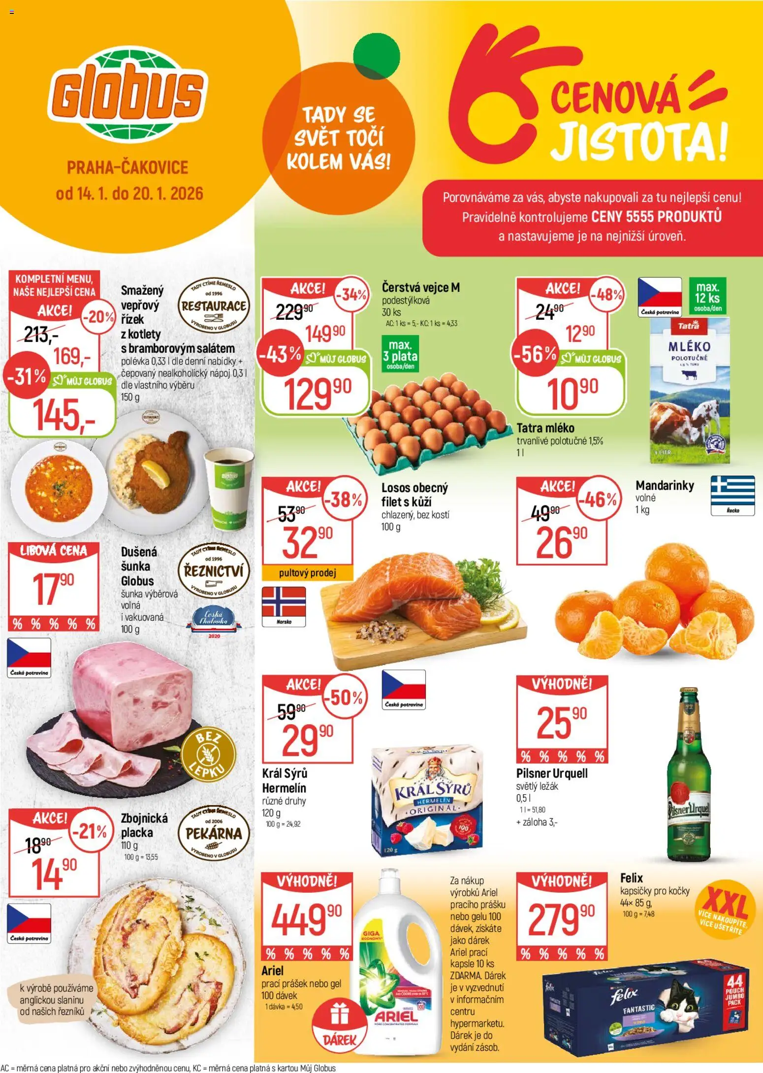 Globus leták - strana 1- platný od 14.01.2026