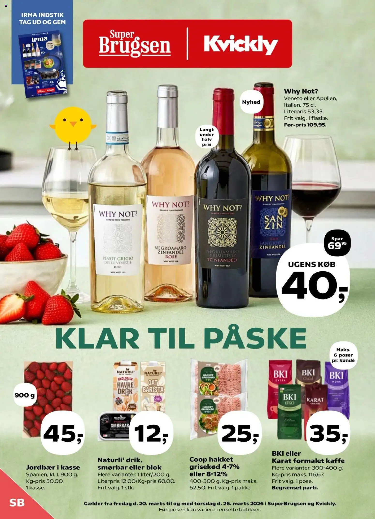 Super Brugsen - Tilbudsavis uge 12 - side 1- gyldig fra 19/03/2026