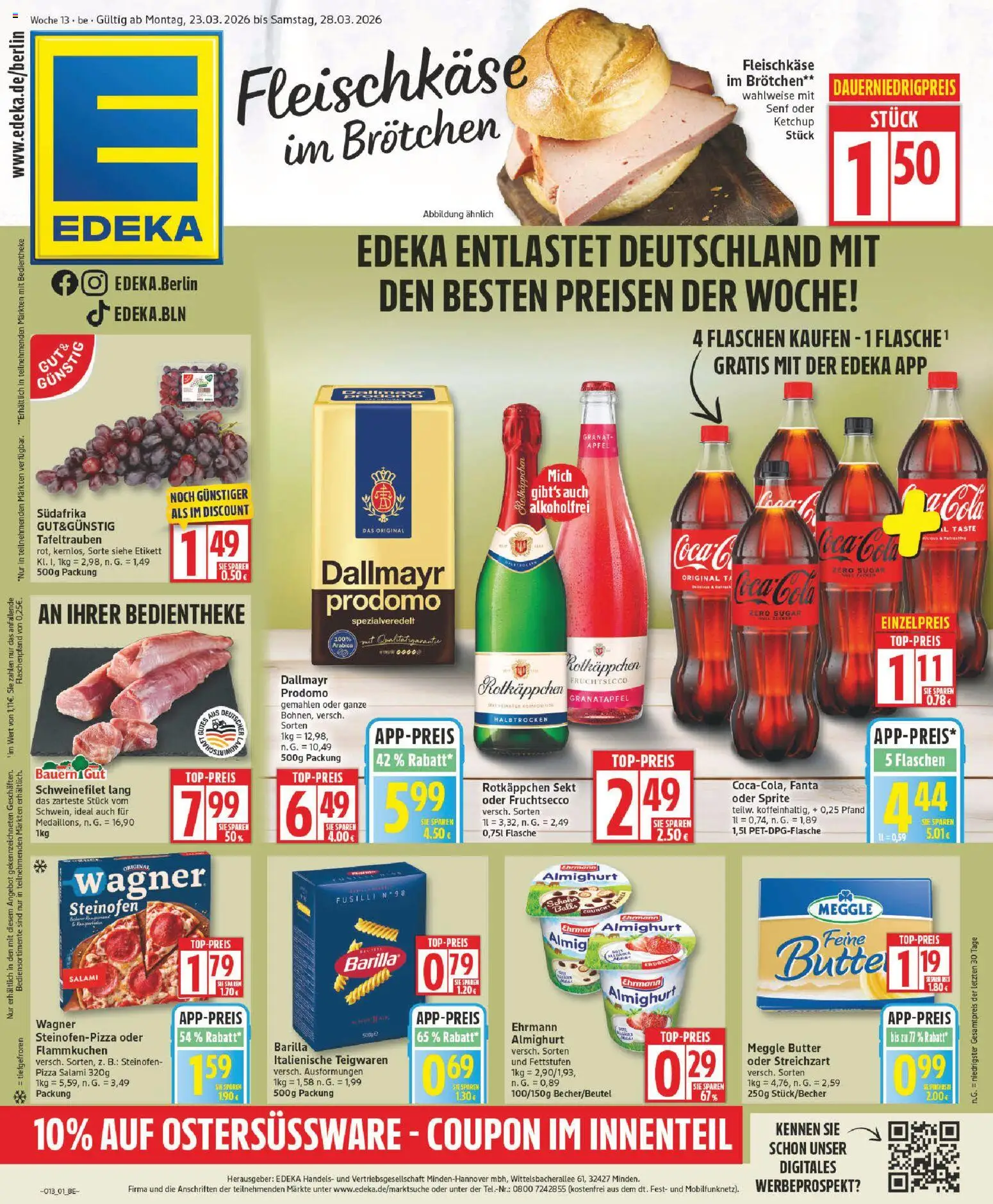 Edeka Prospekt 	 - Seite 1 - gültig ab 23.03.2026