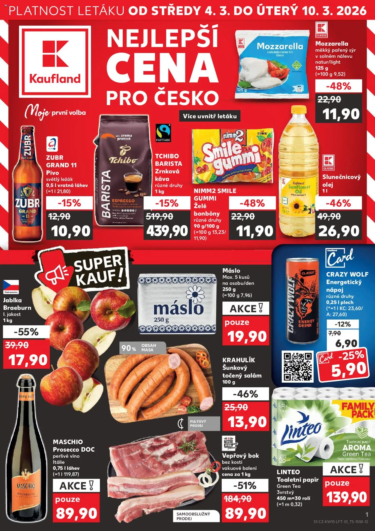 Kaufland leták - strana 1- platný od 04.03.2026