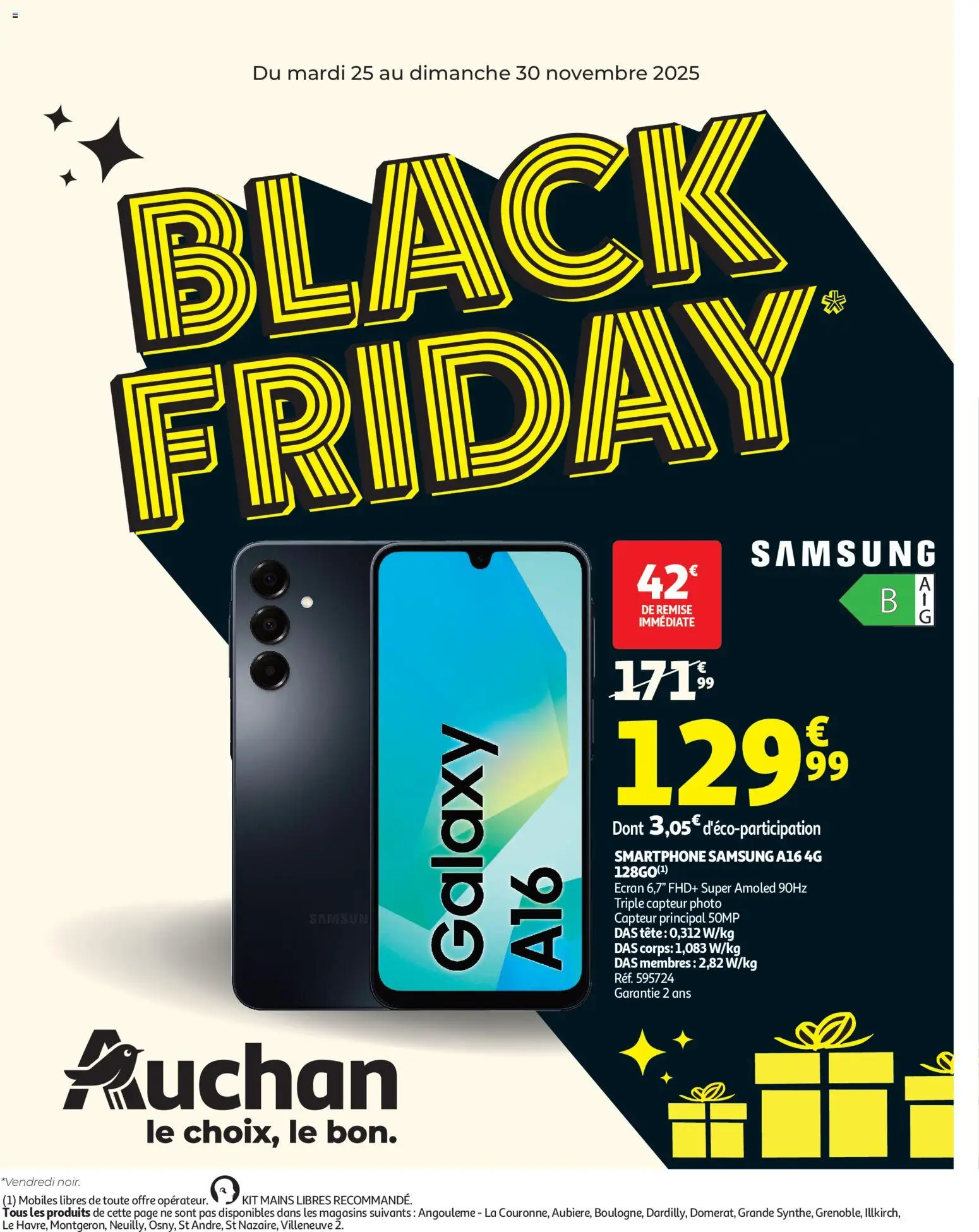 Auchan Black Friday - page 1 - valable à partir du 25/11/2025