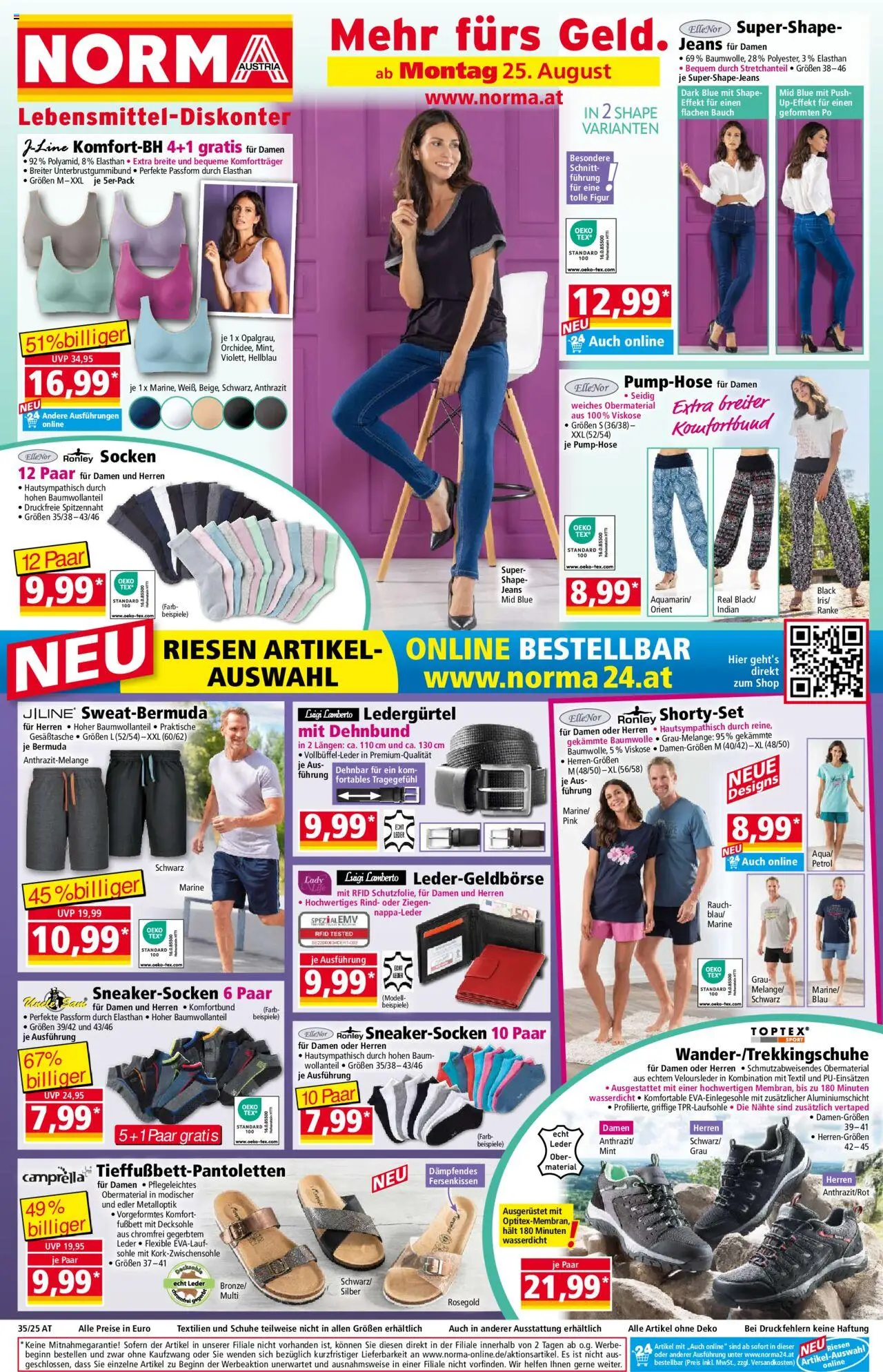 Norma Flugblatt - Seite 1- gültig ab 25.08.2025