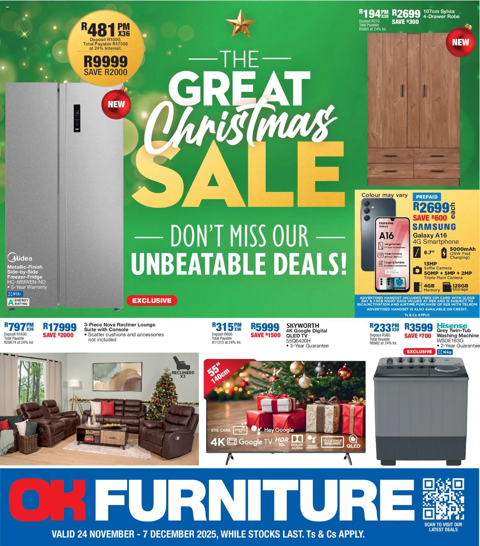 OK Furniture - The Great Christmas Sale - page 1- valid from 24/11/2025