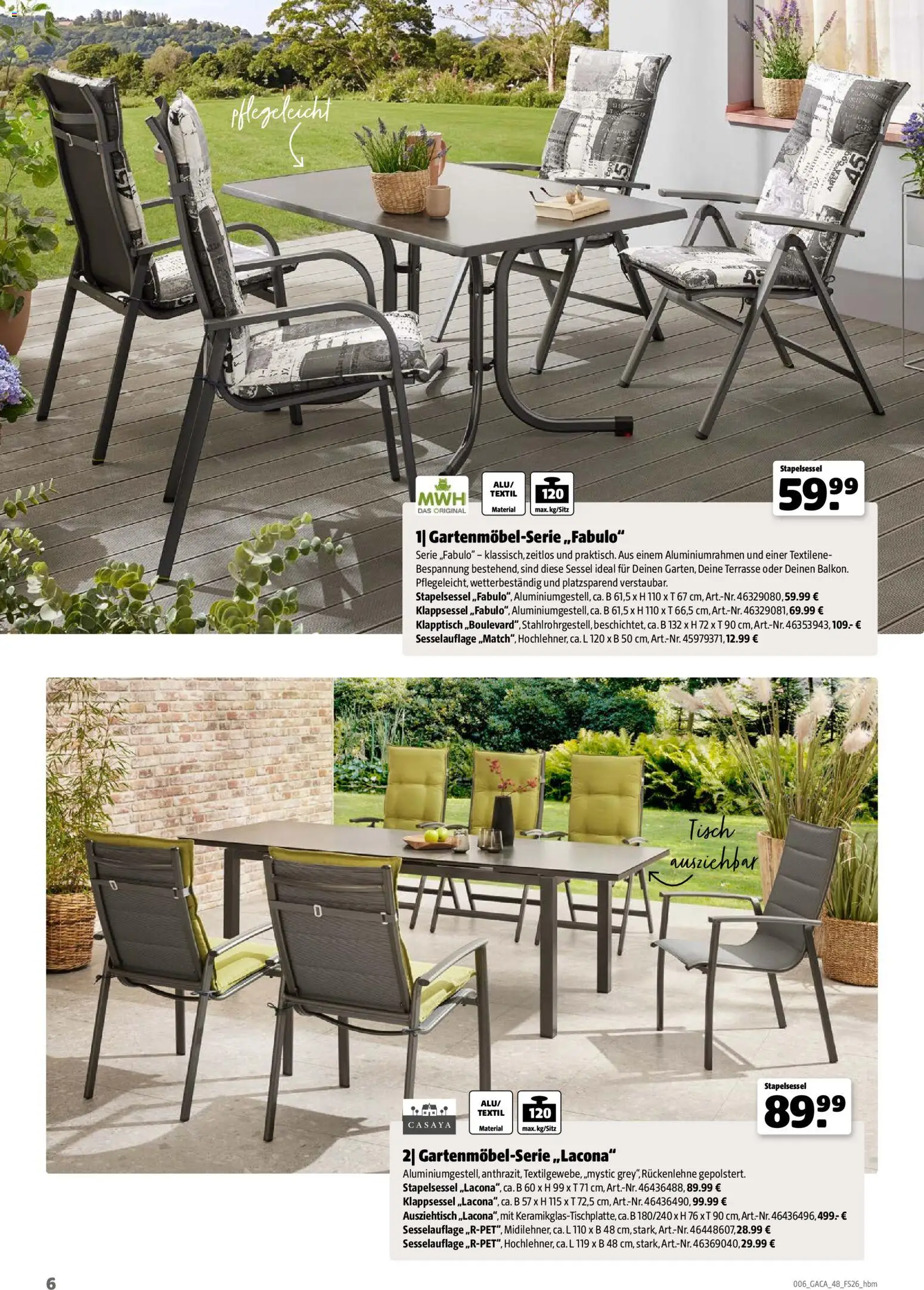 Hagebau Gartenmöbelsortiment - Seite 6 - gültig ab 02.03.2026