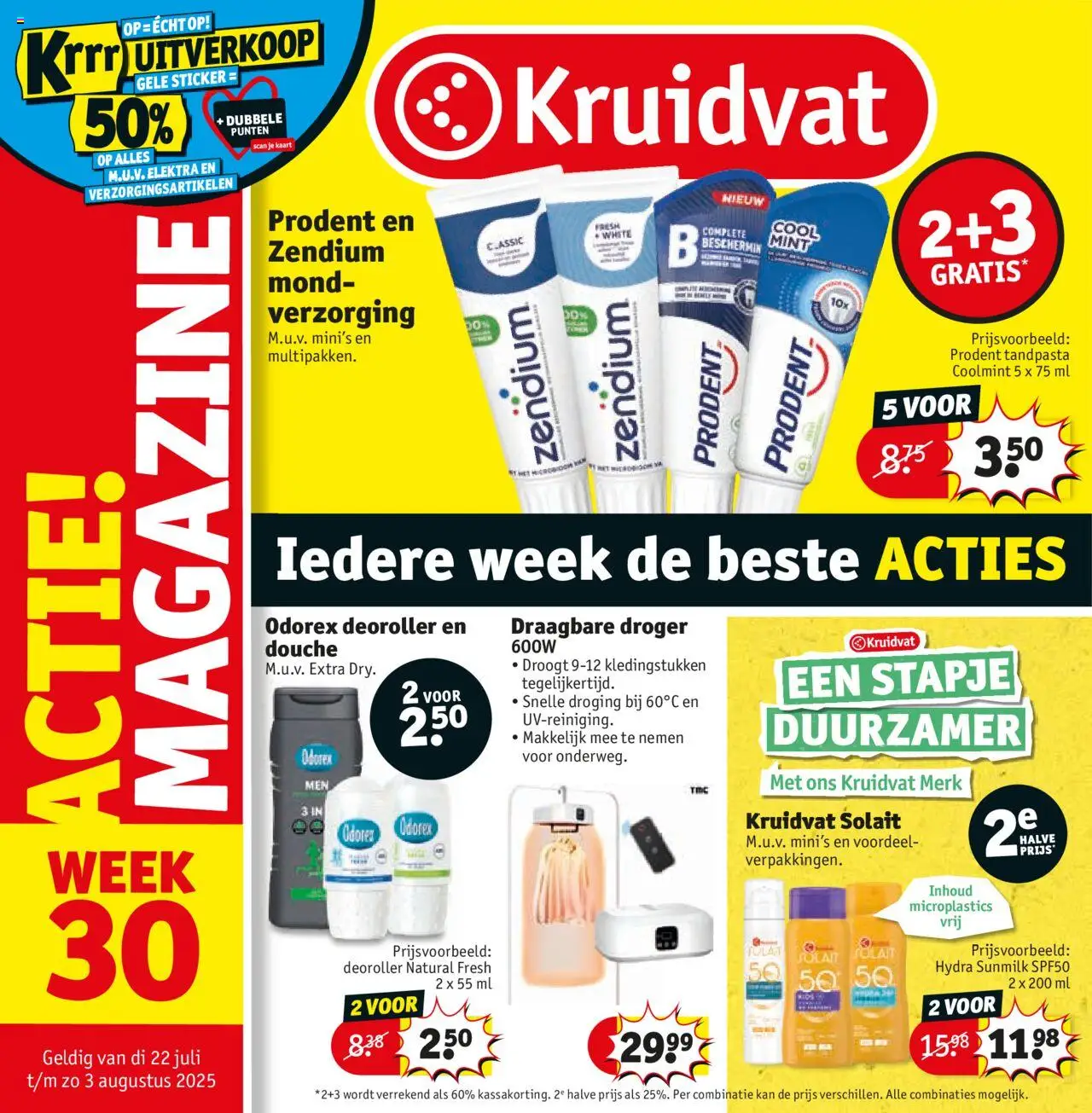 Kruidvat - Folder - pagina 1- geldig vanaf 22-07-2025