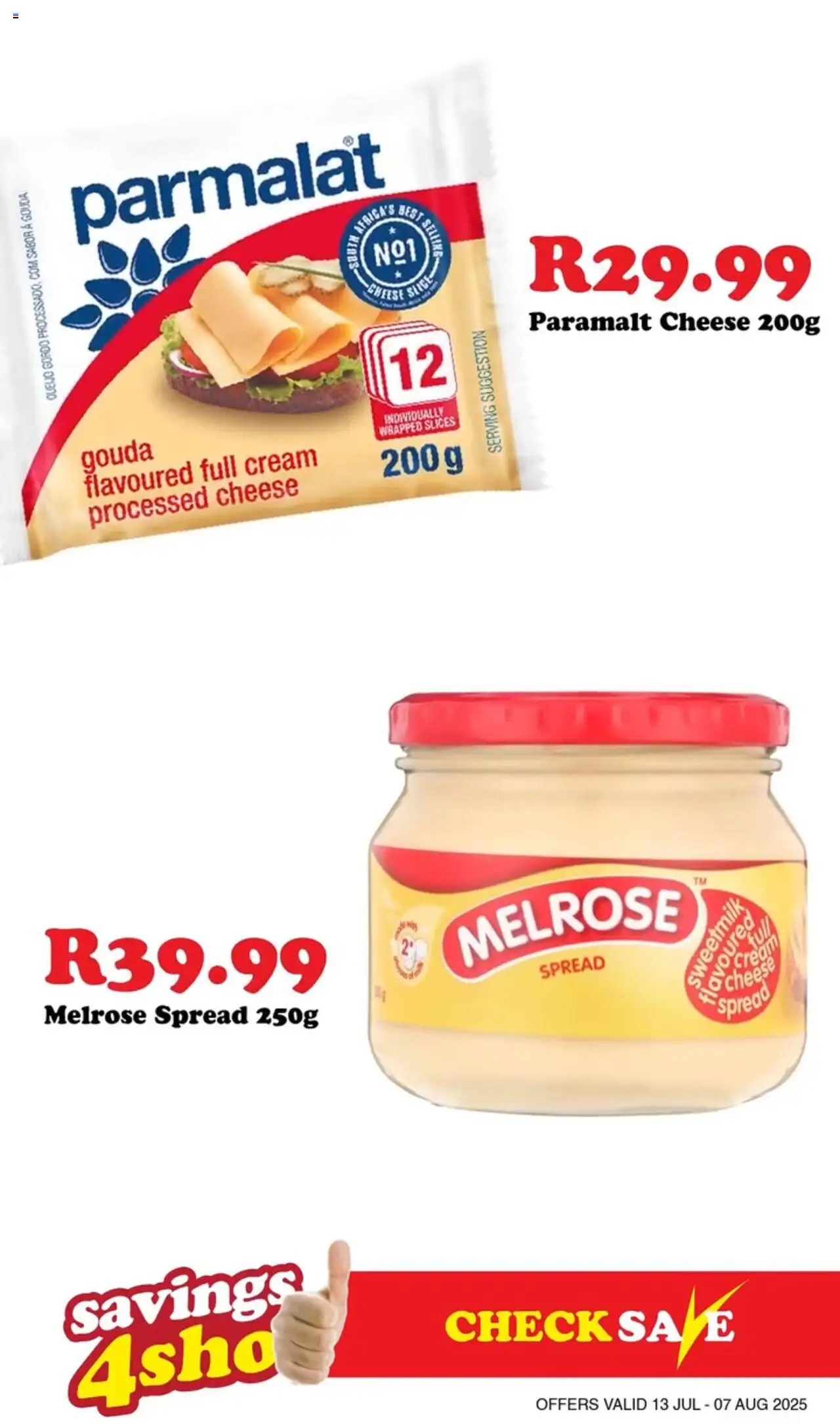 Check Save Specials - page 4- valid from 13/07/2025