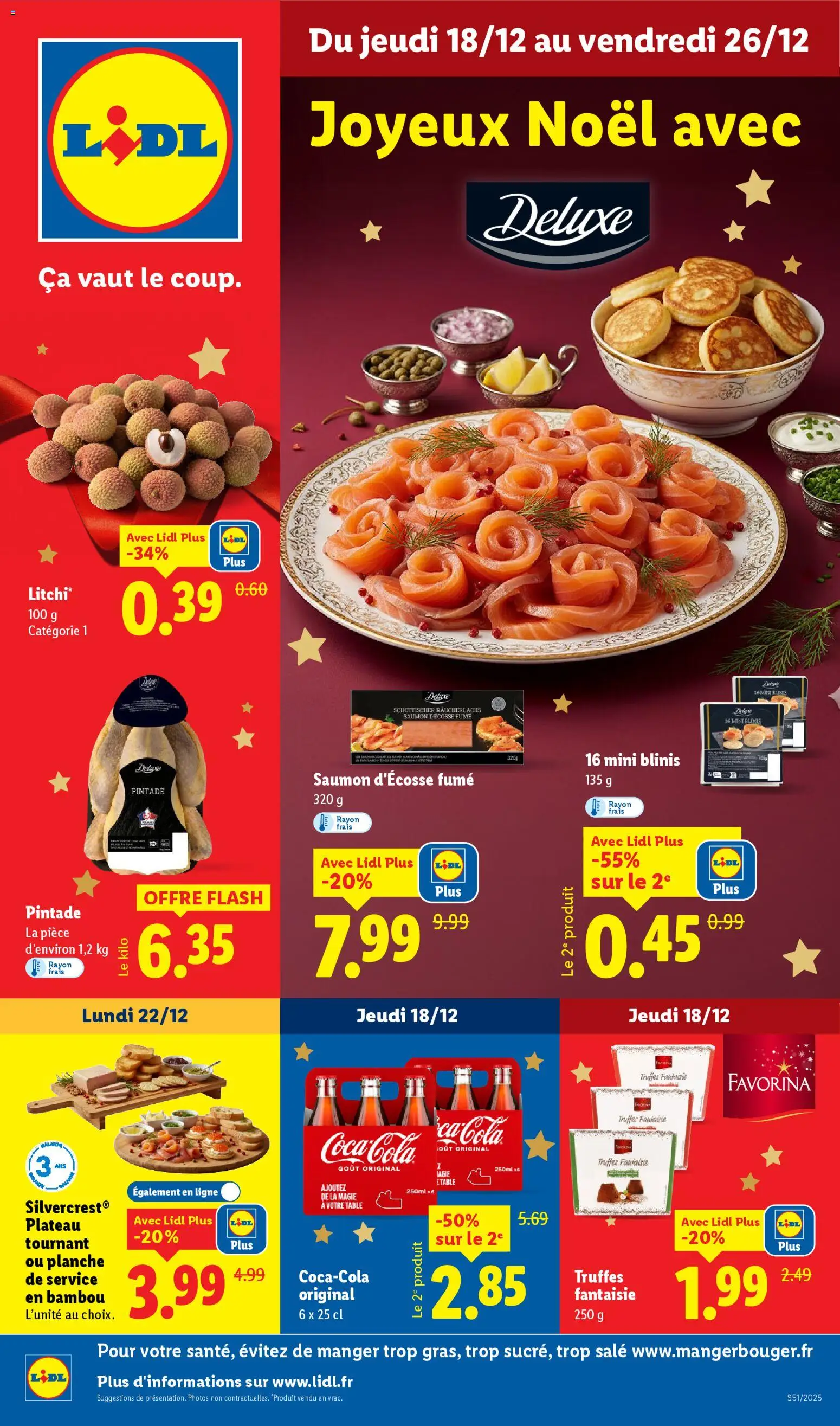 LIDL catalogue semaine 51 - page 1 - valable à partir du 18/12/2025