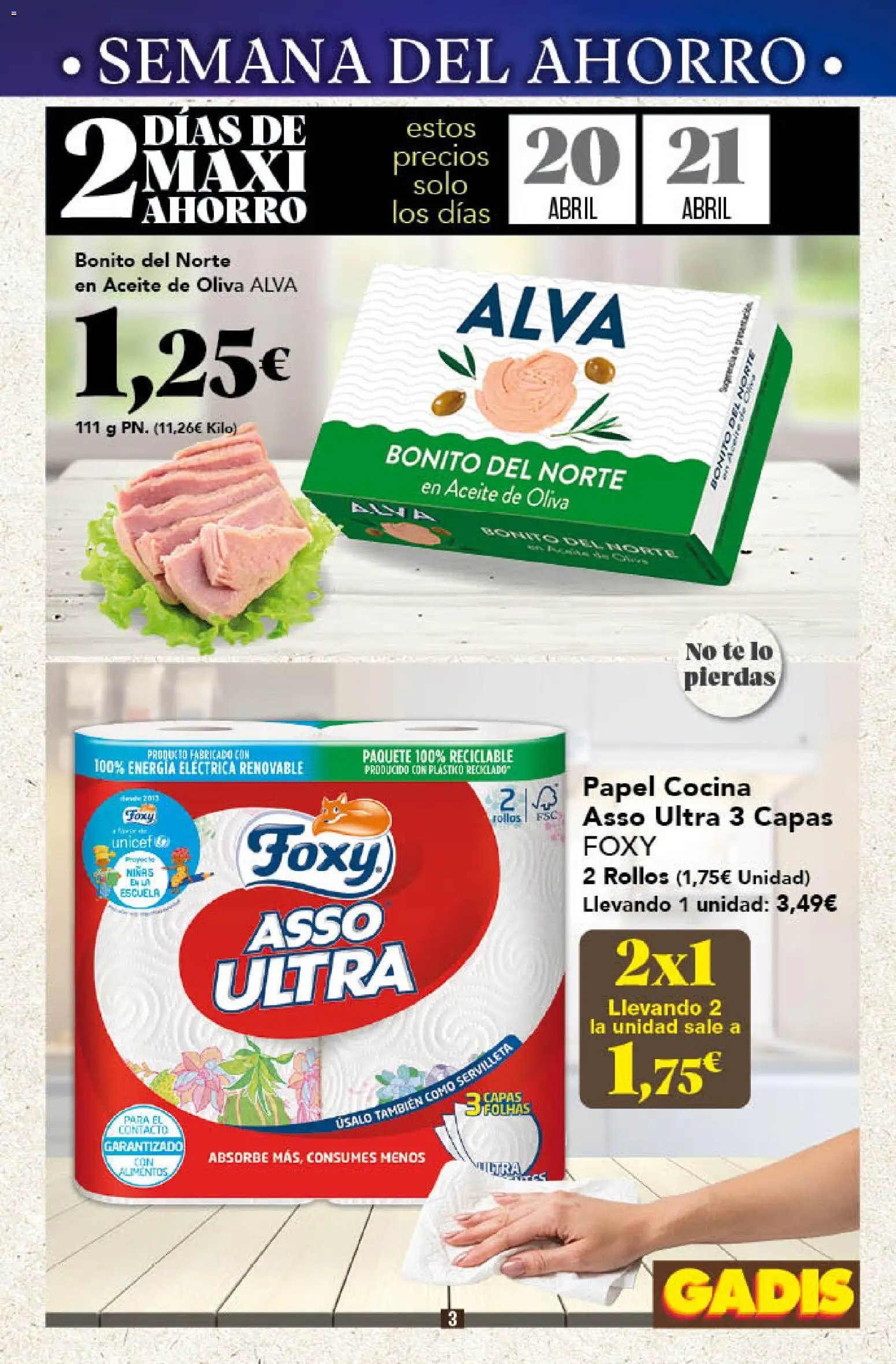 Gadis folleto - Página de 3 - Válido desde 16/04/2026