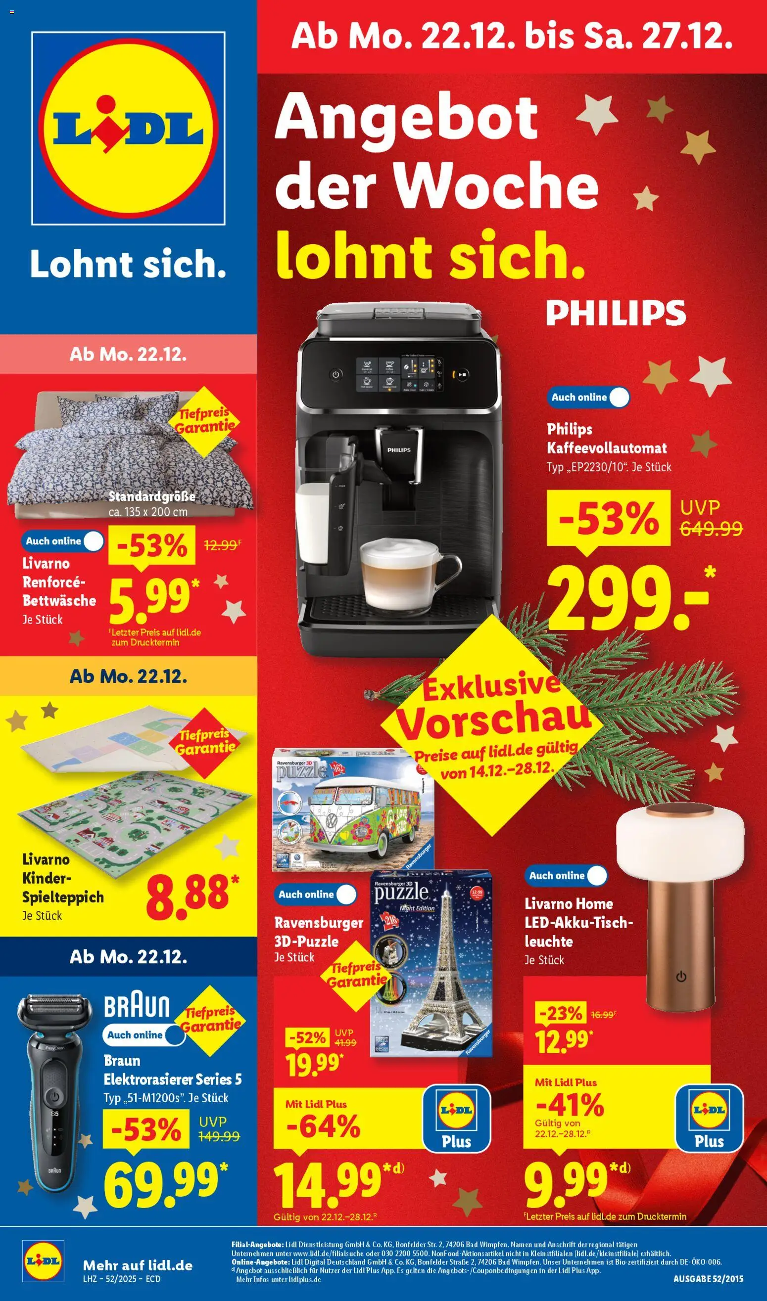 Lidl - Prospekt - Seite 1 - gültig ab 22.12.2025