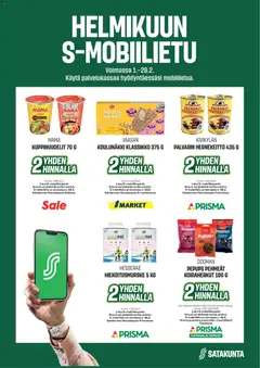 Esikatselu Prisma - Helmikuun S-mobiilietu voimassa alkaen 01/02/2026