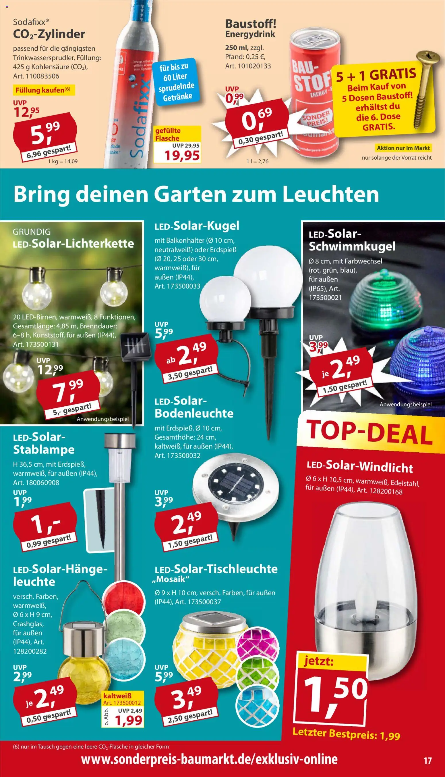 Sonderpreis Baumarkt Prospekt 	 - Seite 17 - gültig ab 25.04.2026