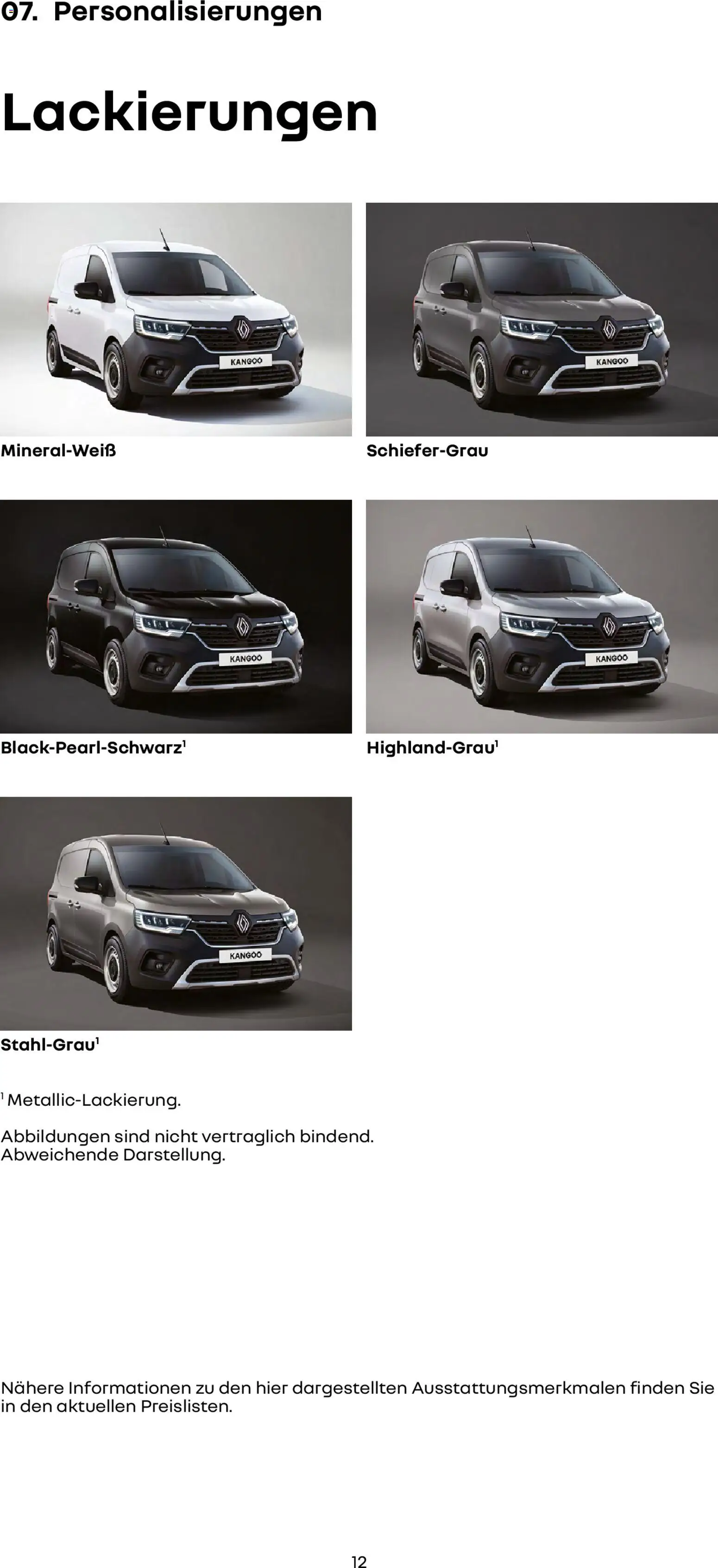 Renault Kangoo Rapid E-Tech - Seite 12 - gültig ab 15.01.2026