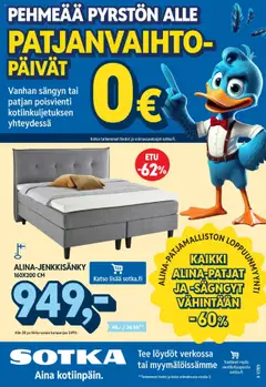 Esikatselu Sotka tarjoukset voimassa alkaen 01/08/2025