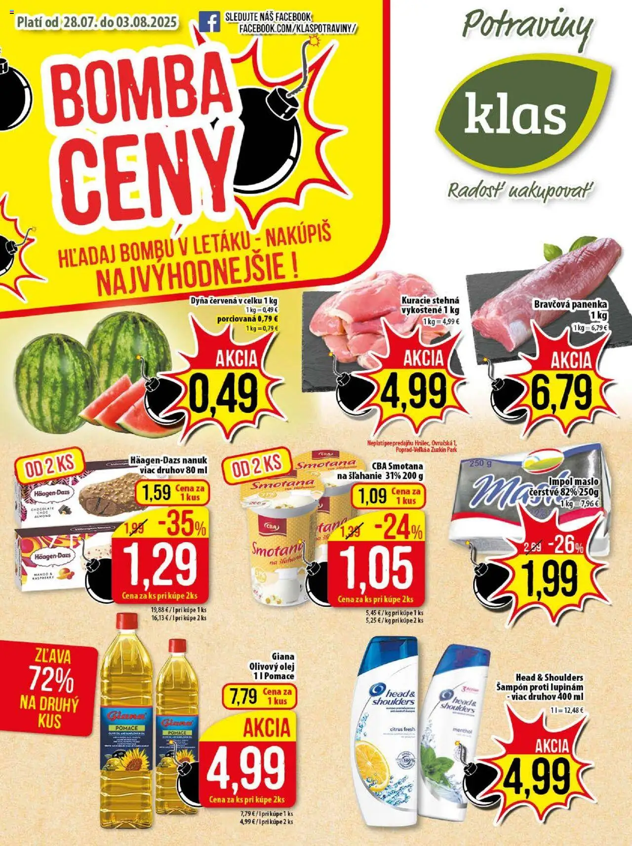 Klas leták - strana 1- platný od 28.07.2025
