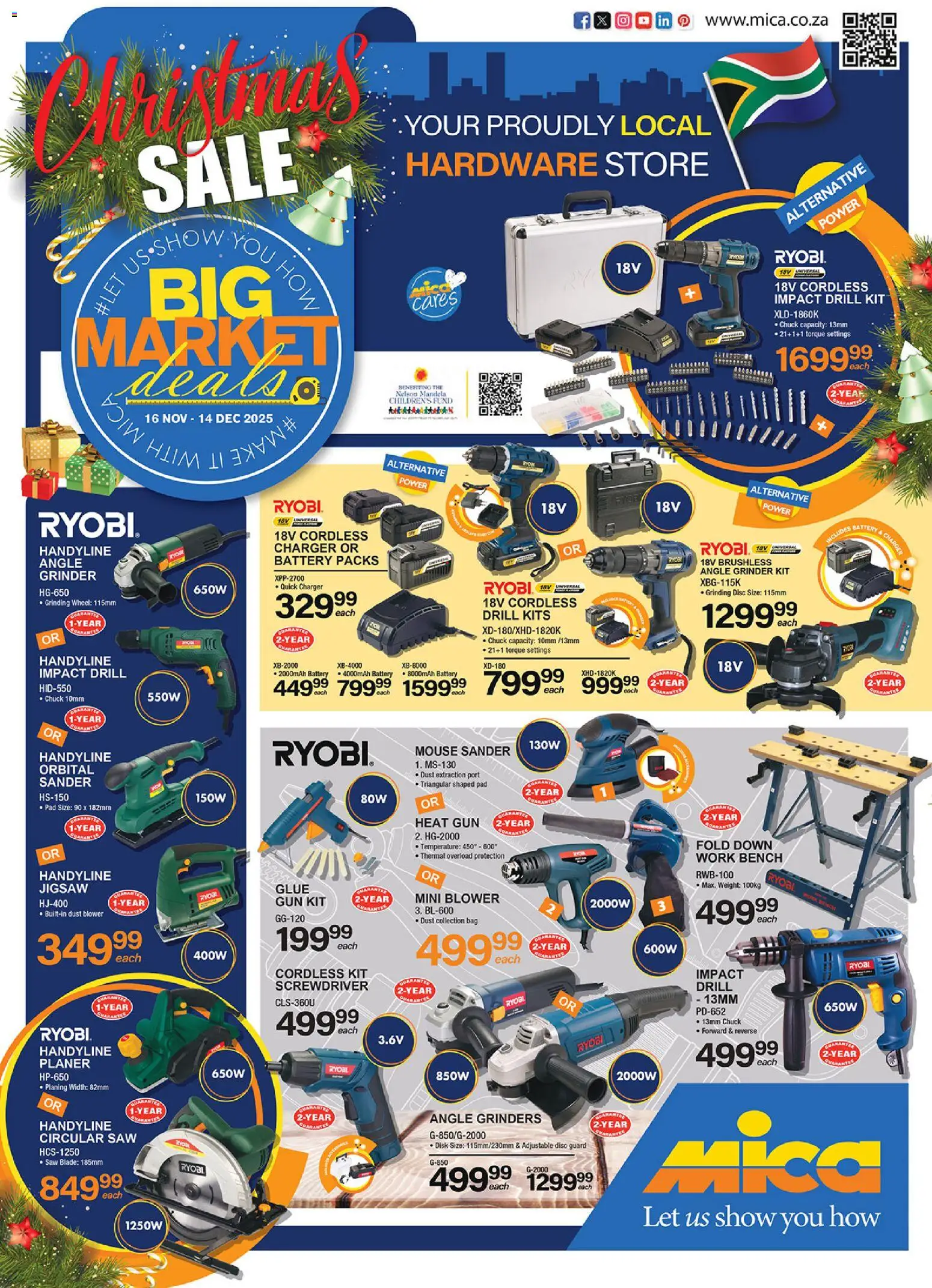 MICA Ryobi Christmas Promotion - page 1- valid from 16/11/2025