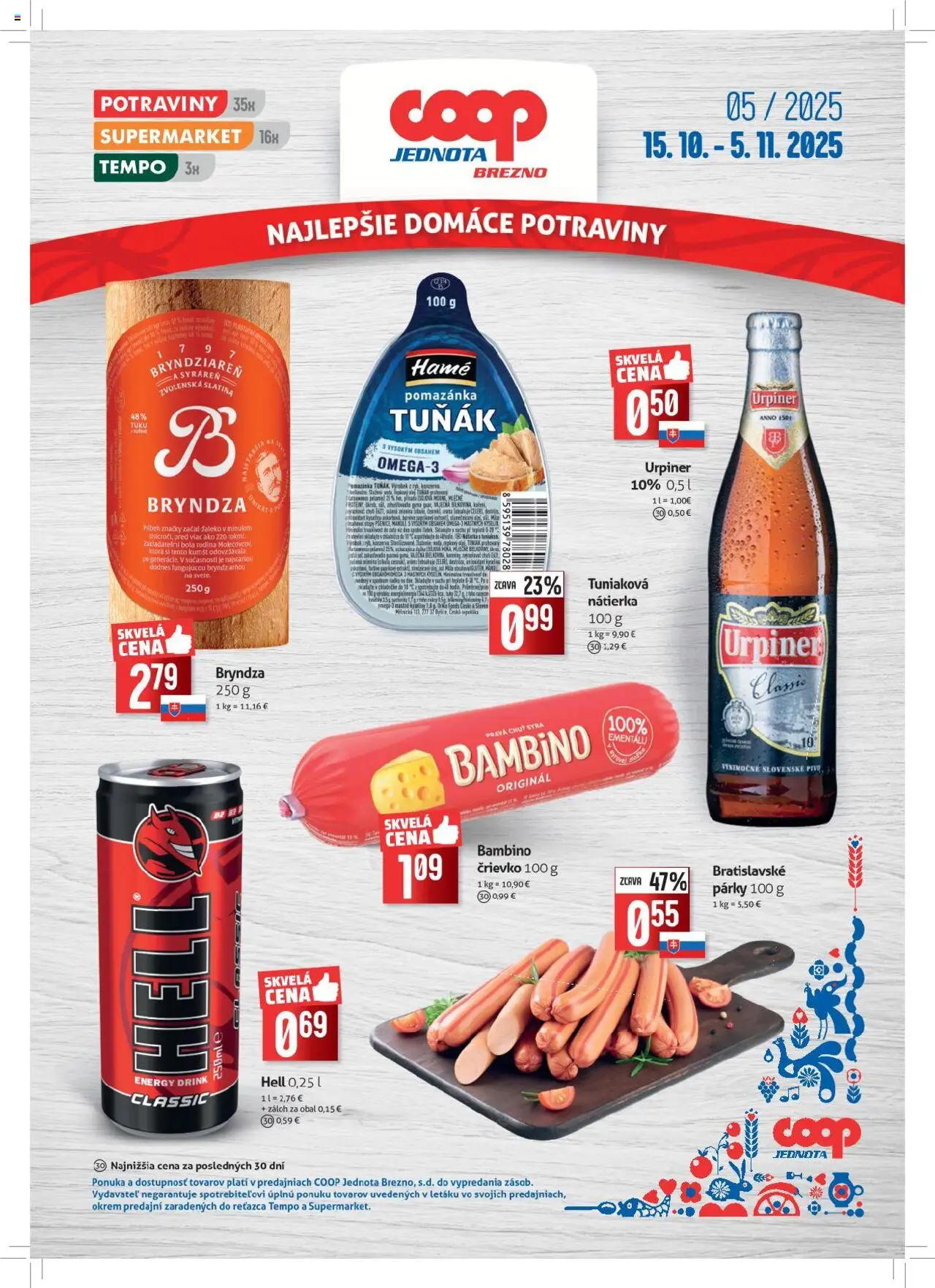 COOP Jednota ponuka Brezno - strana 1- platný od 15.10.2025